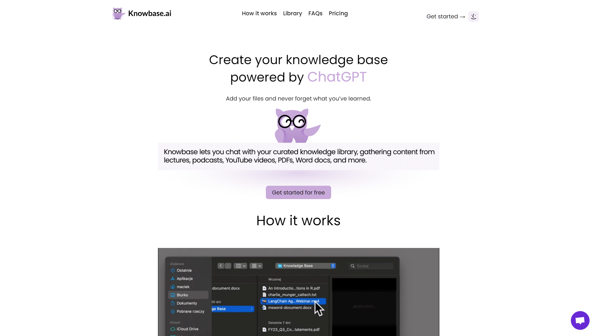 Screenshot for Knowbase.ai