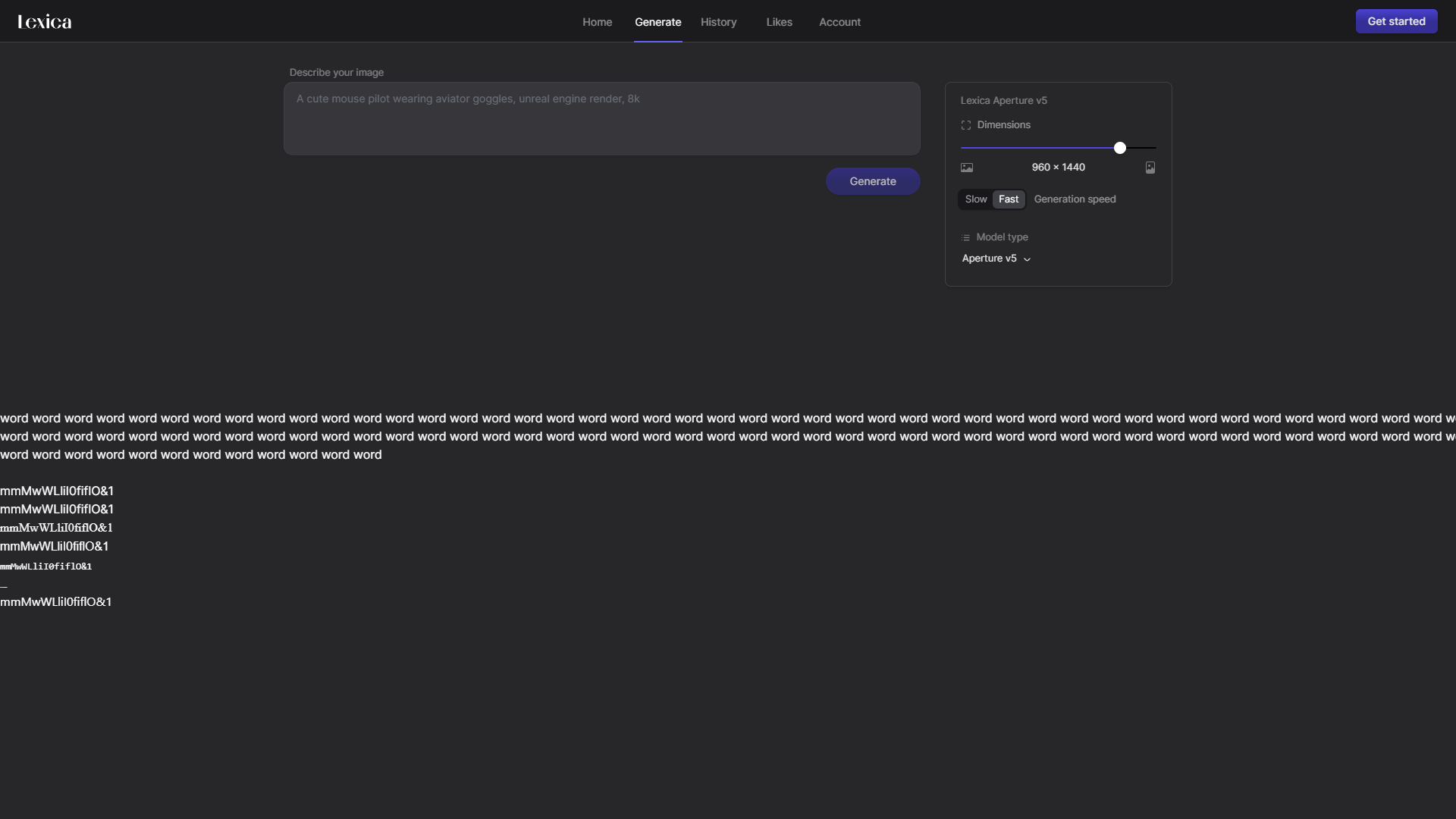 Screenshot for Lexica Aperture