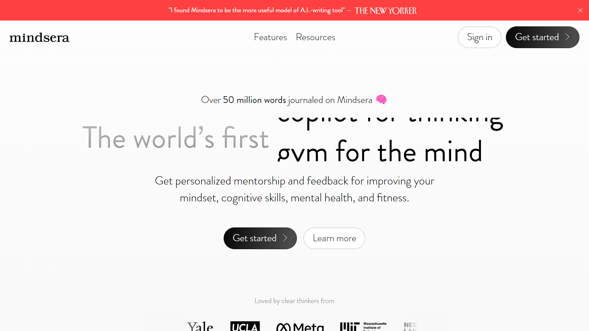 Screenshot for Mindsera
