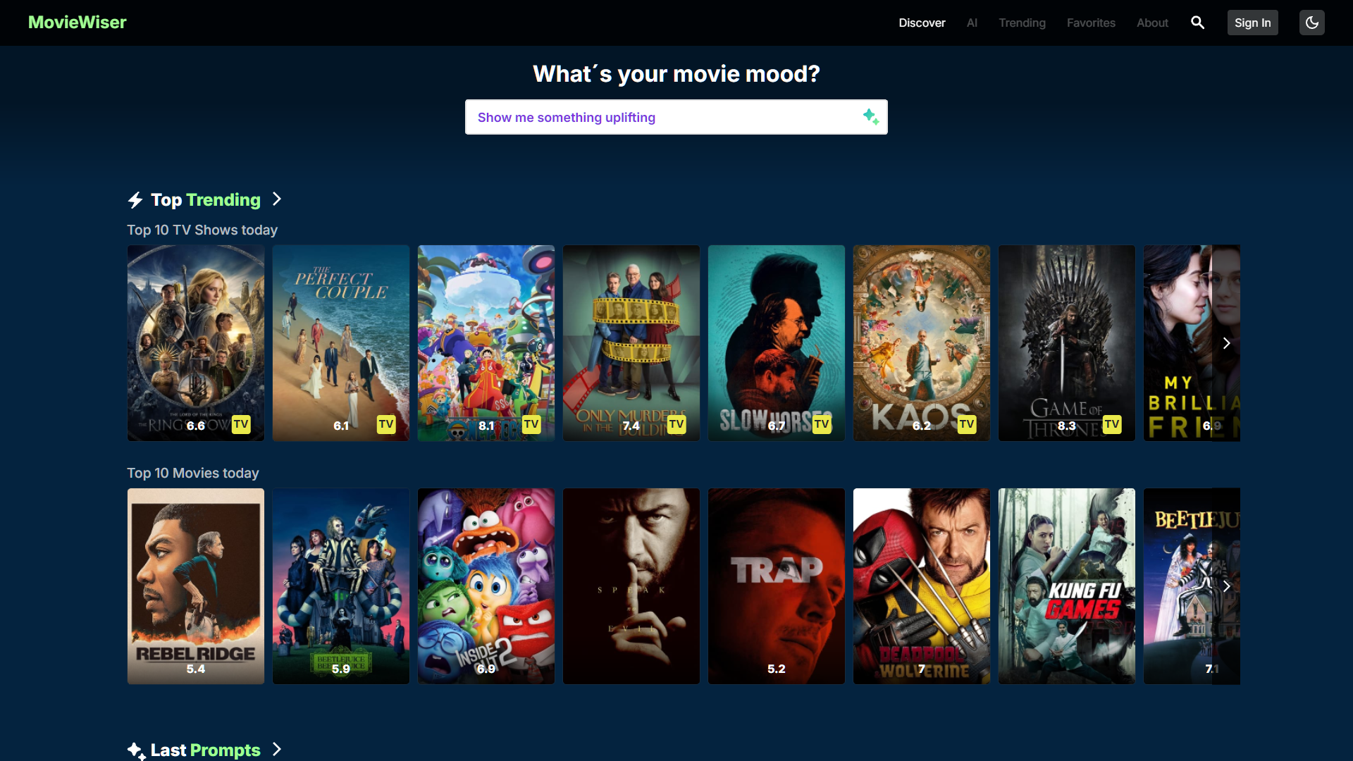 Screenshot for MovieWiser