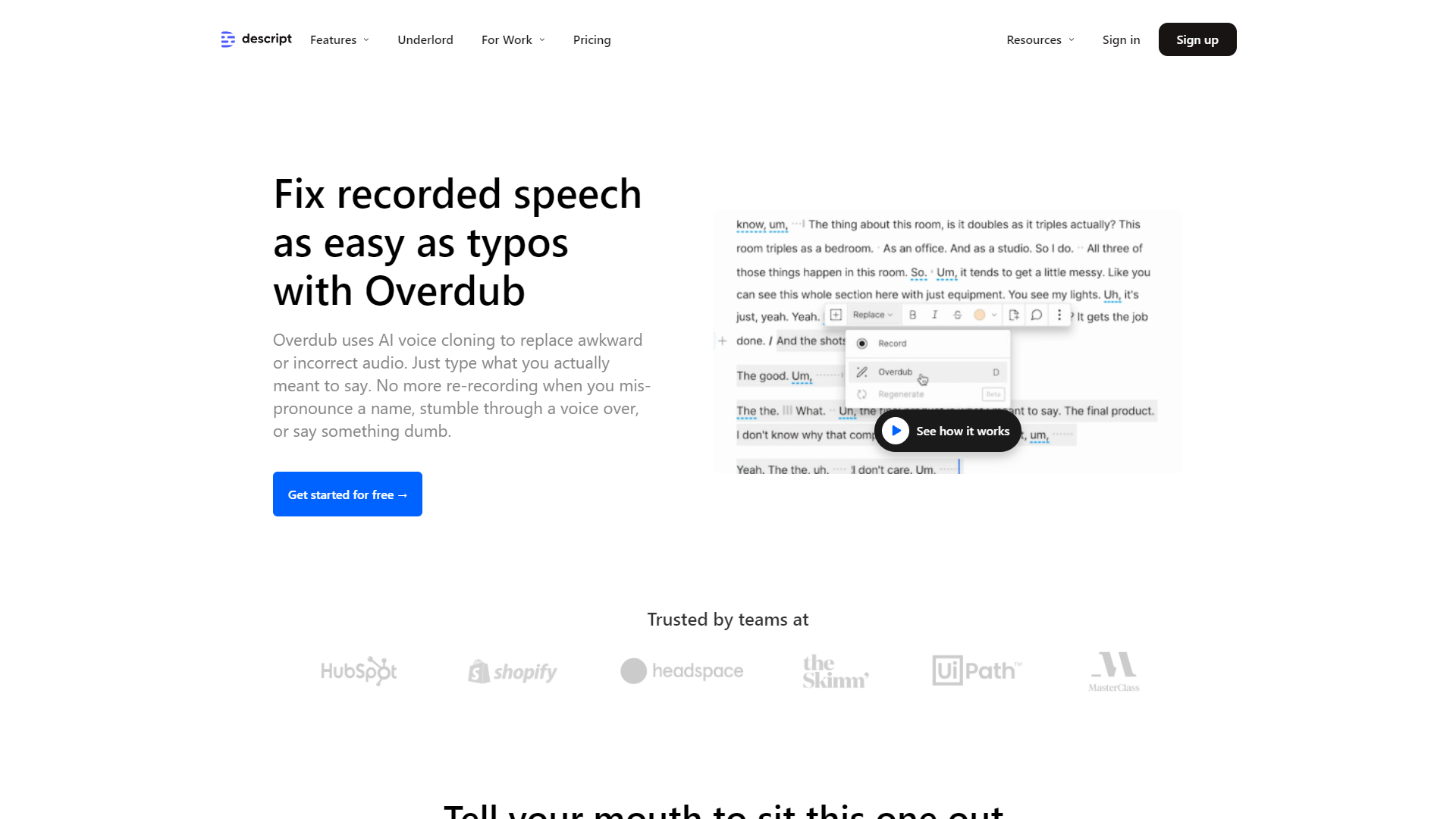 Screenshot for Overdub