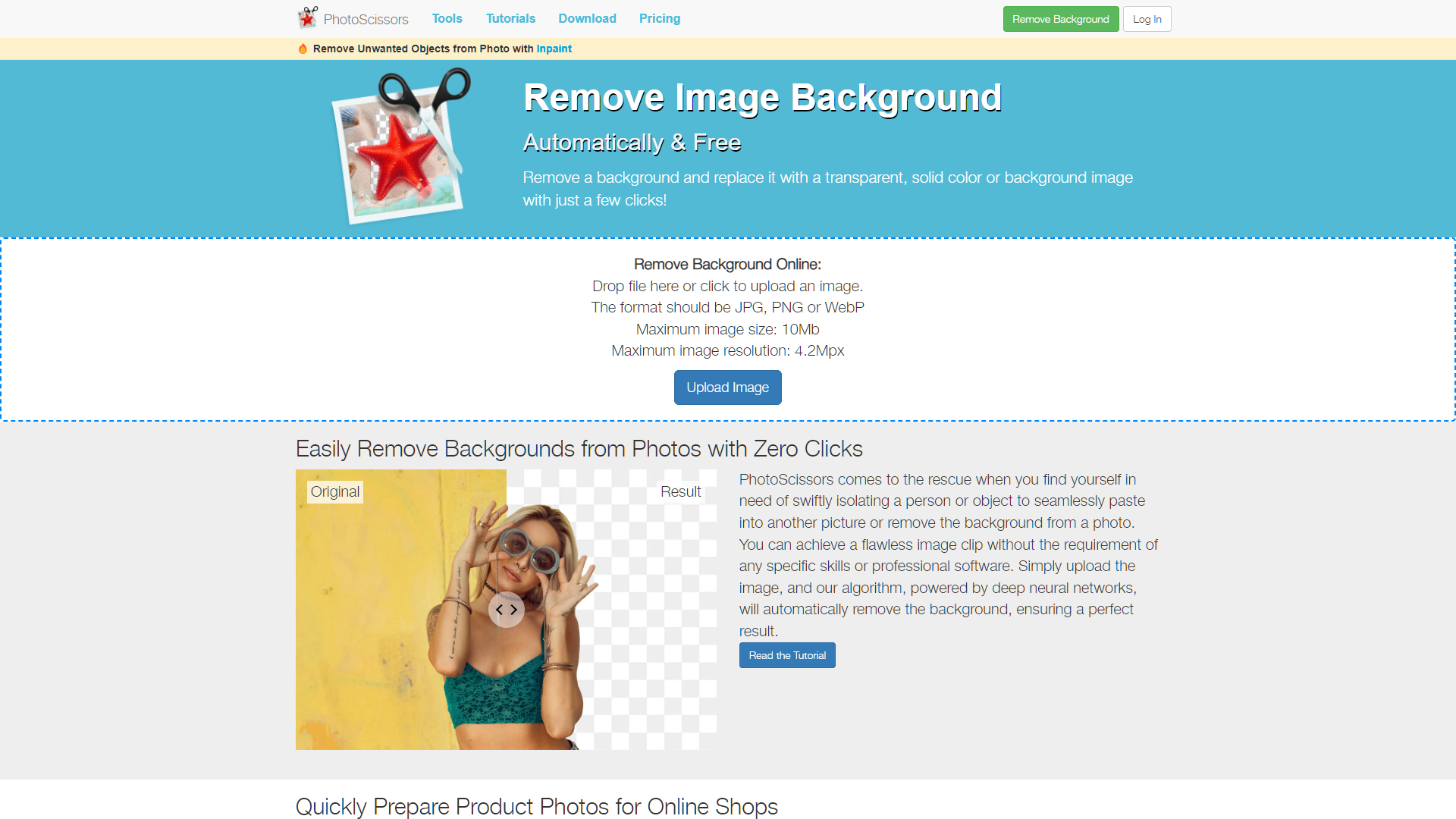 Screenshot for PhotoScissors