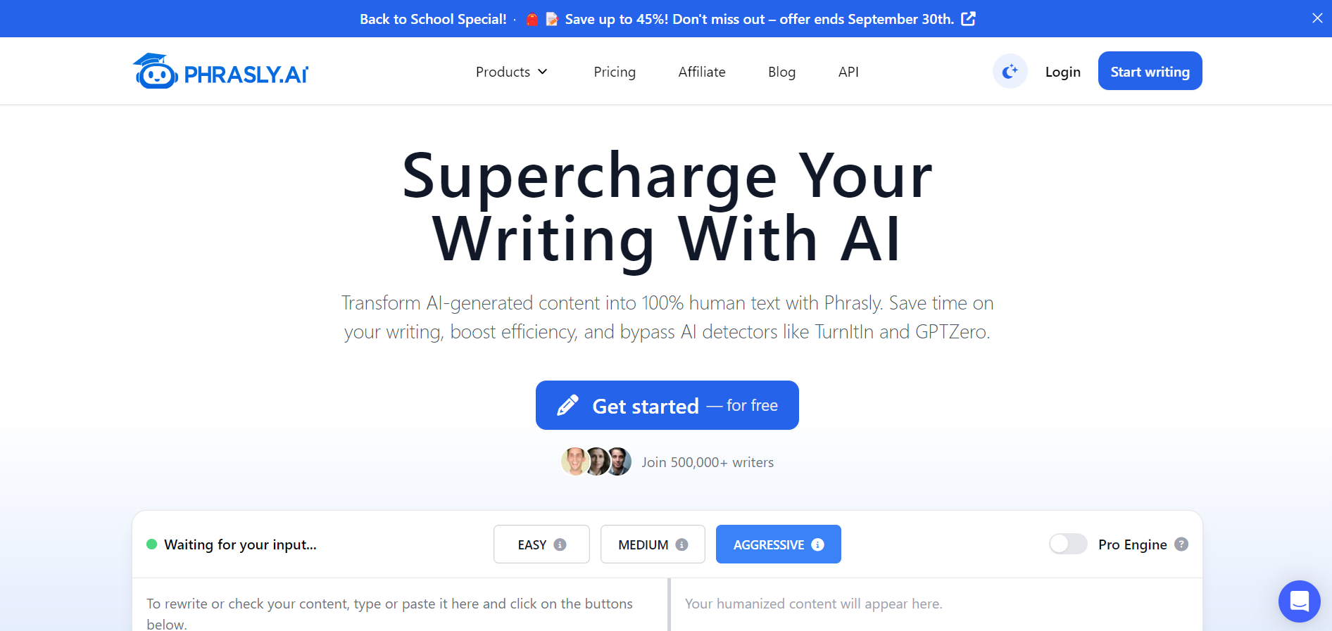 Screenshot for Phrasly.AI
