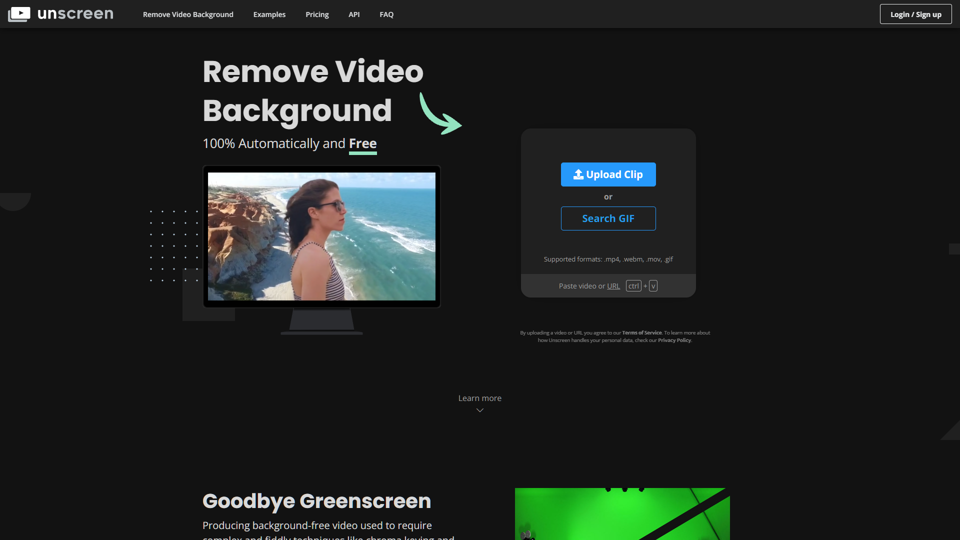 Screenshot for Unscreen