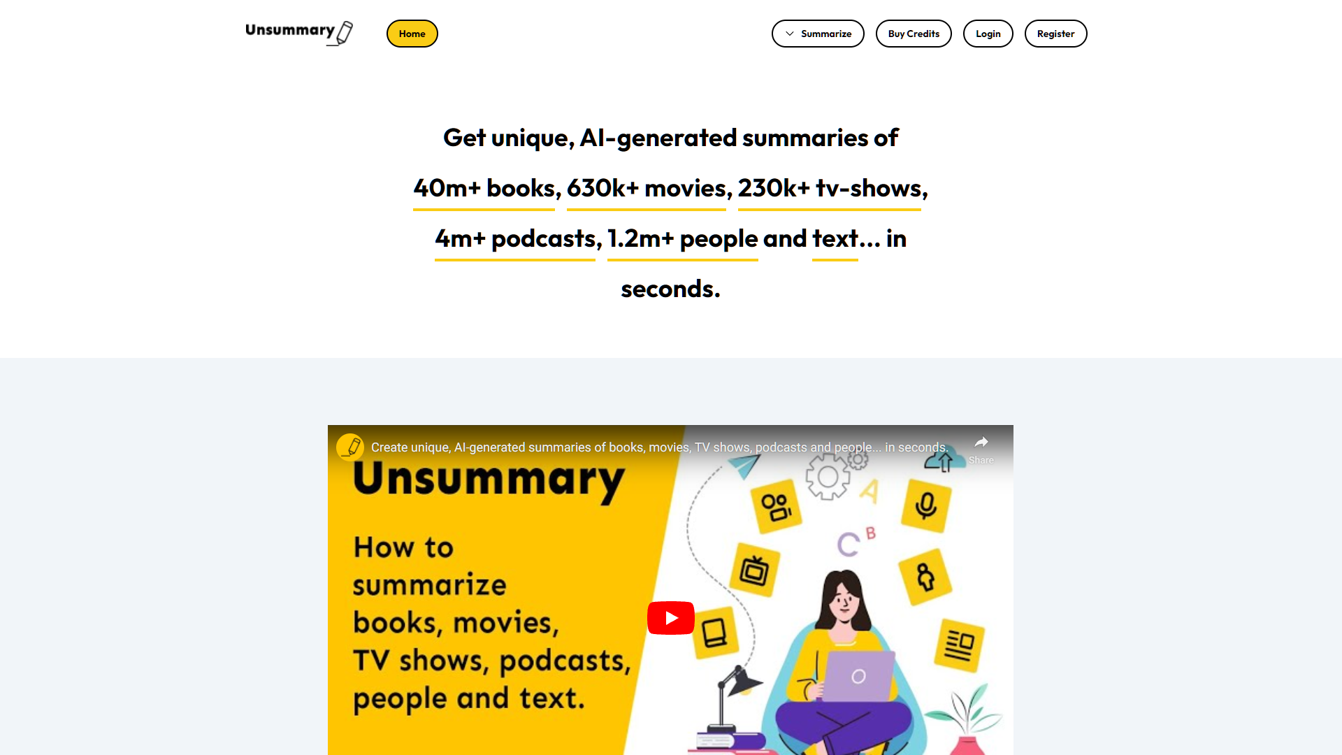 Screenshot for Unsummary