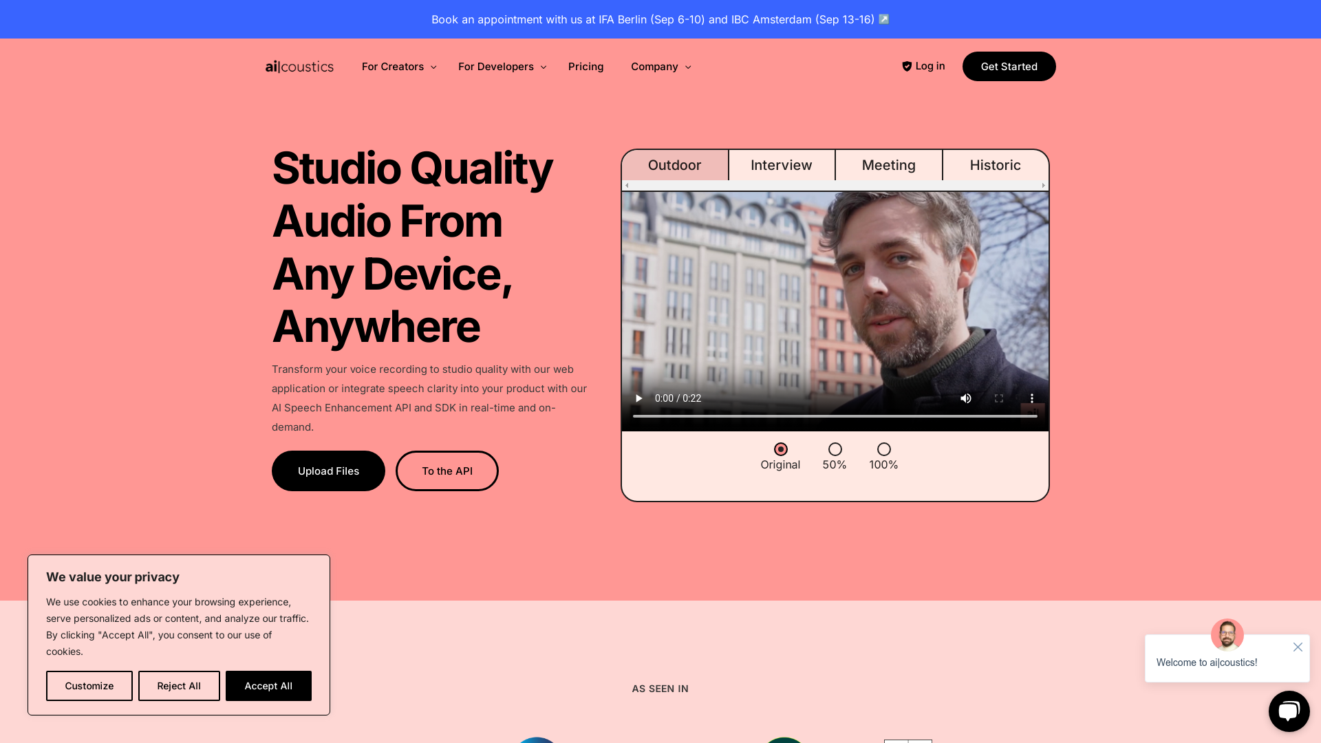 Screenshot for ai|coustics