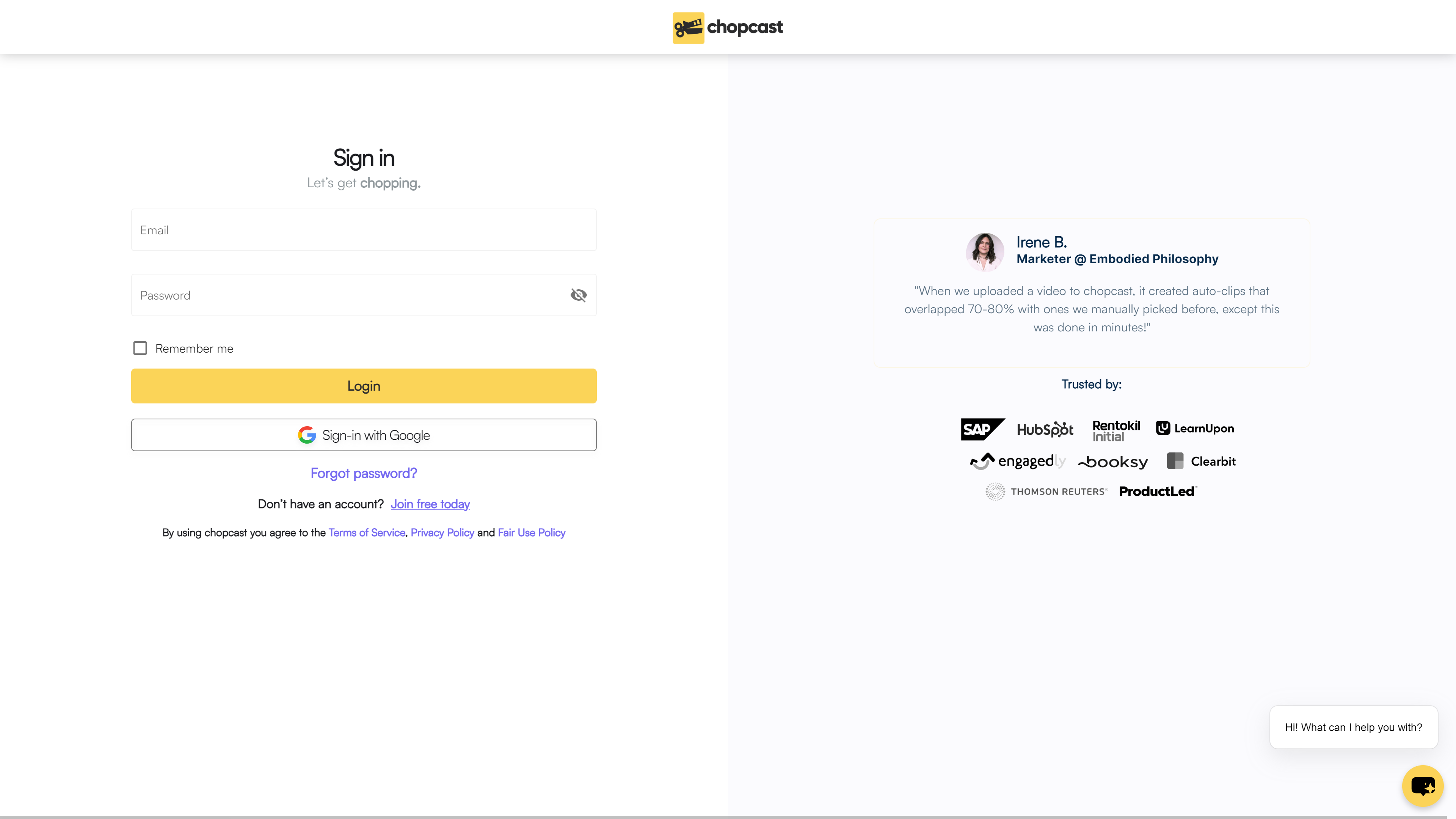 Screenshot for Chopcast