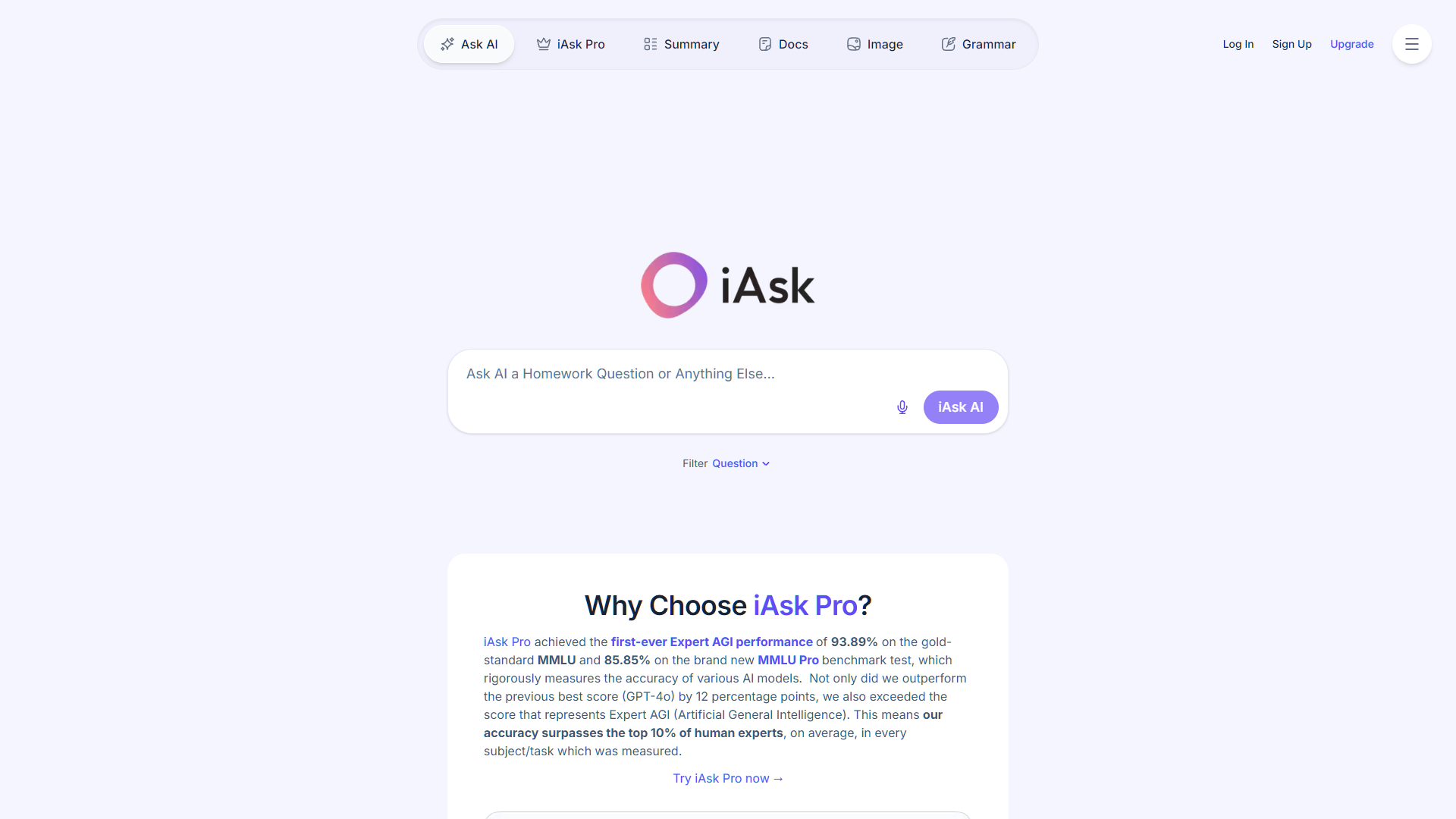 Screenshot for iAsk