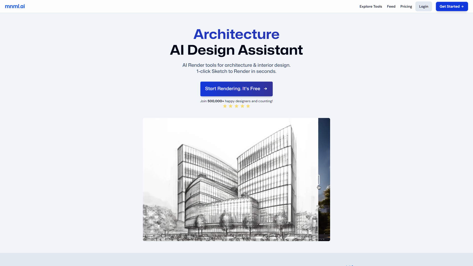 Screenshot for mnml.ai