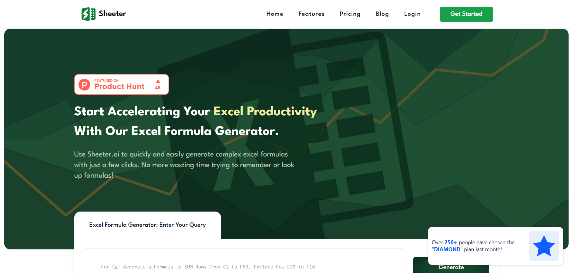 Screenshot for Sheeter.ai