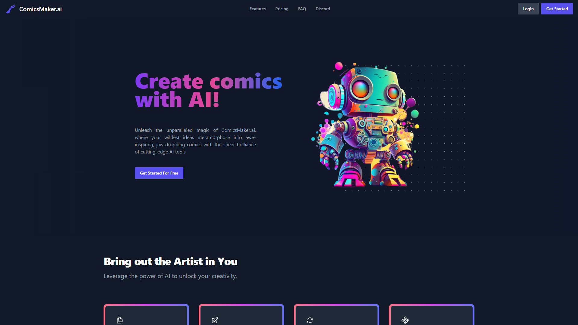 Screenshot for ComicsMaker.ai