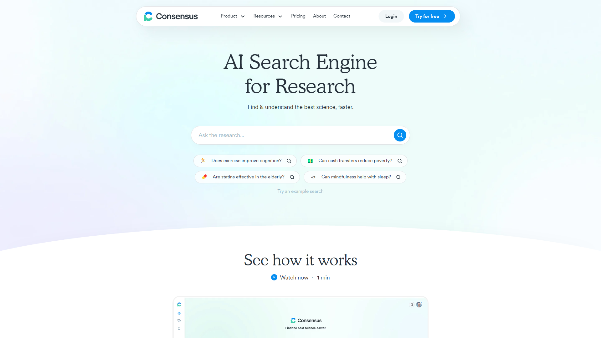 Screenshot for Consensus