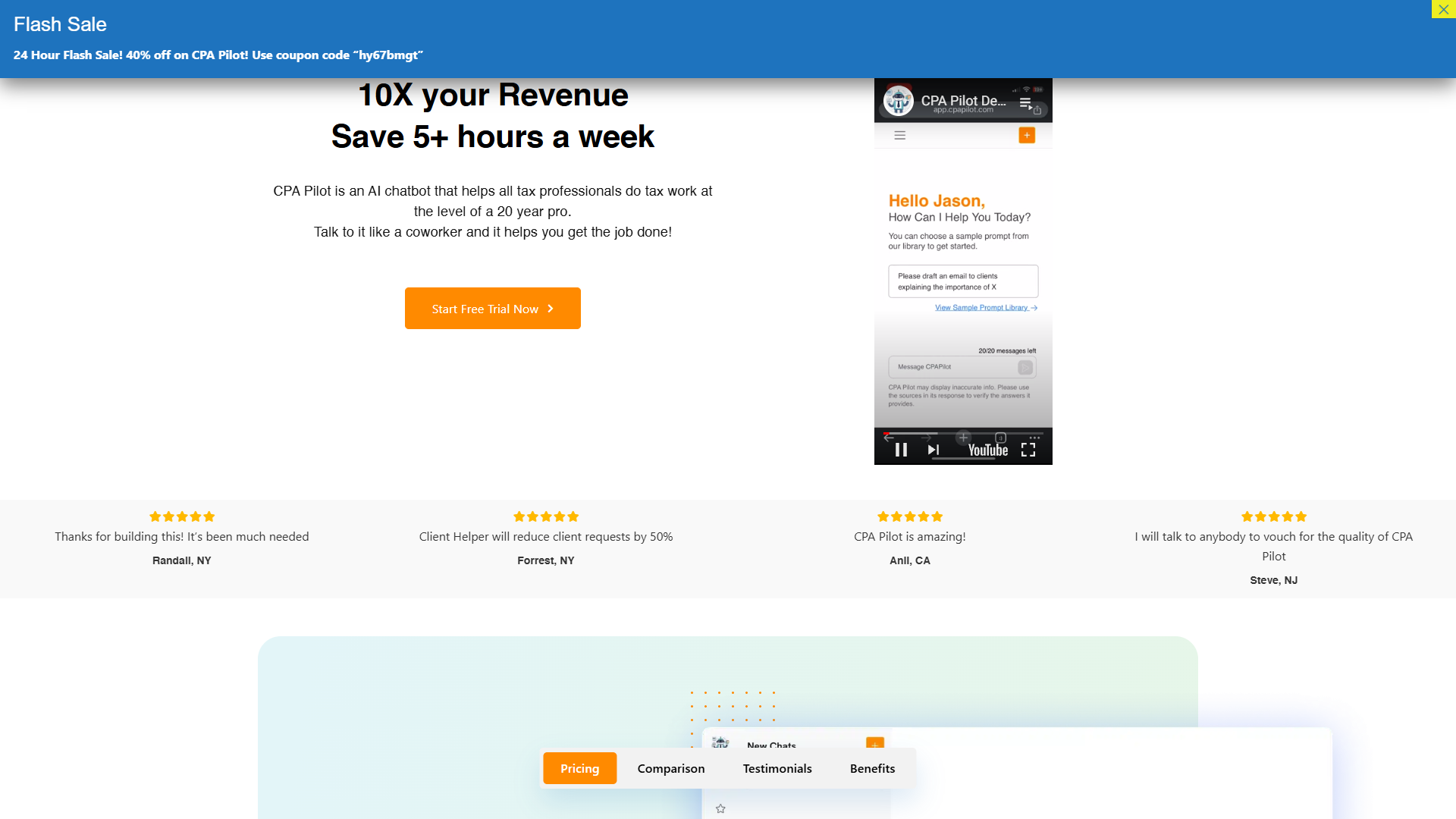 Screenshot for CPA Pilot