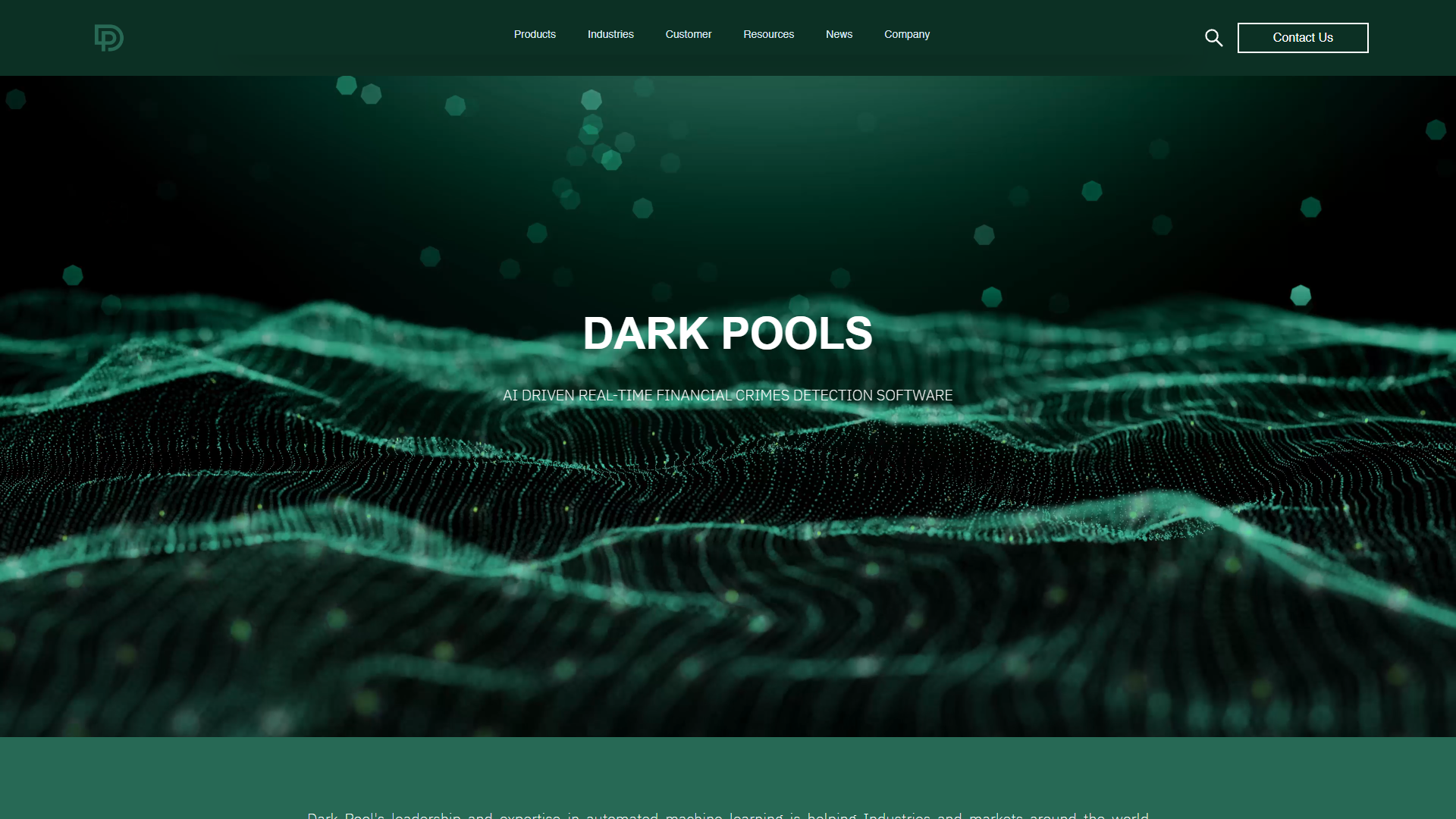Screenshot for Dark Pools AI