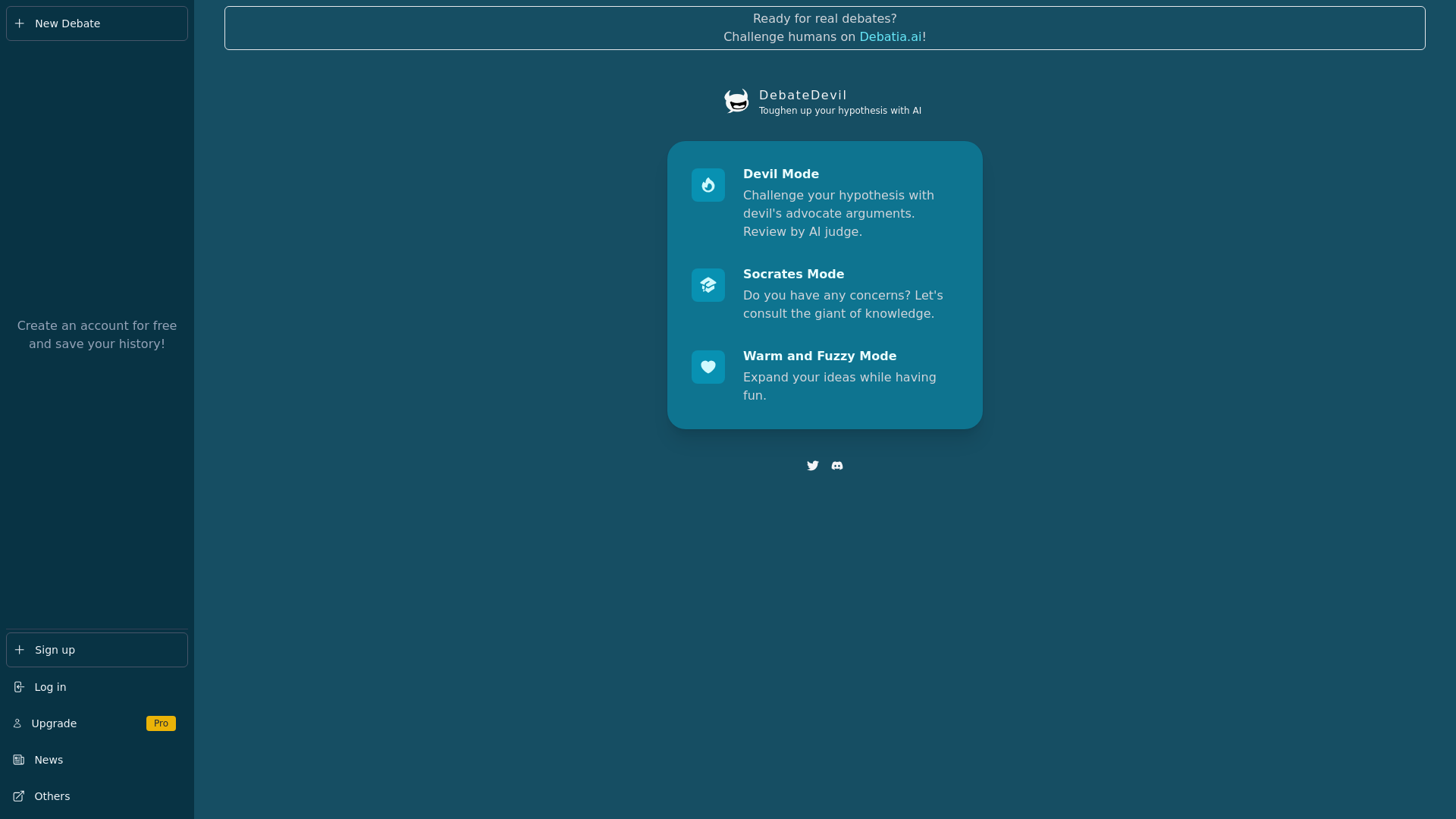 Screenshot for DebateDevil