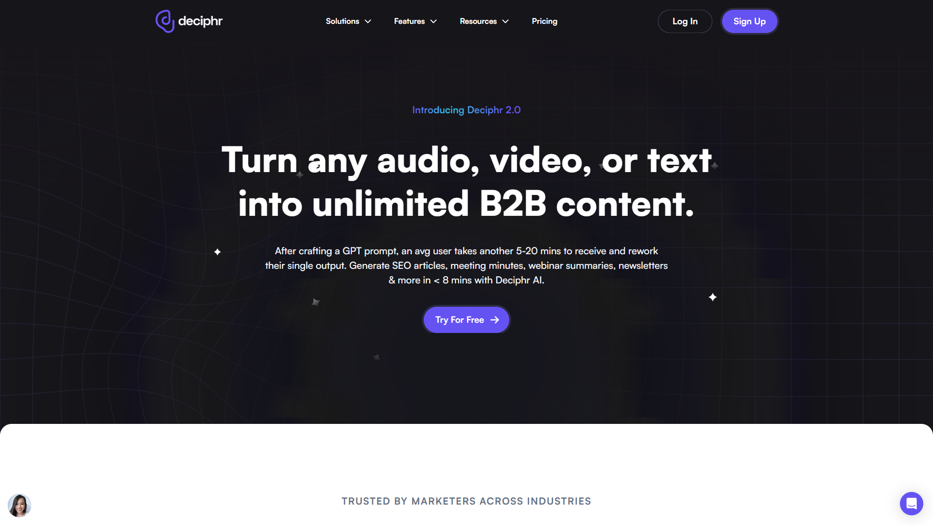Screenshot for Deciphr AI