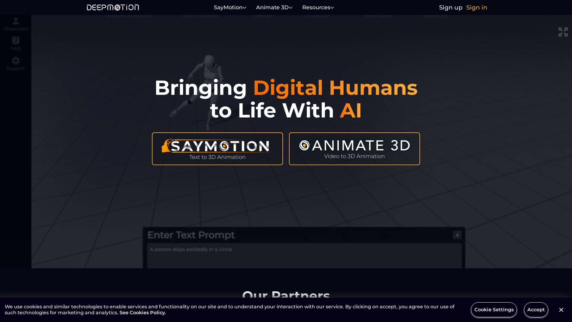 Screenshot for DeepMotion