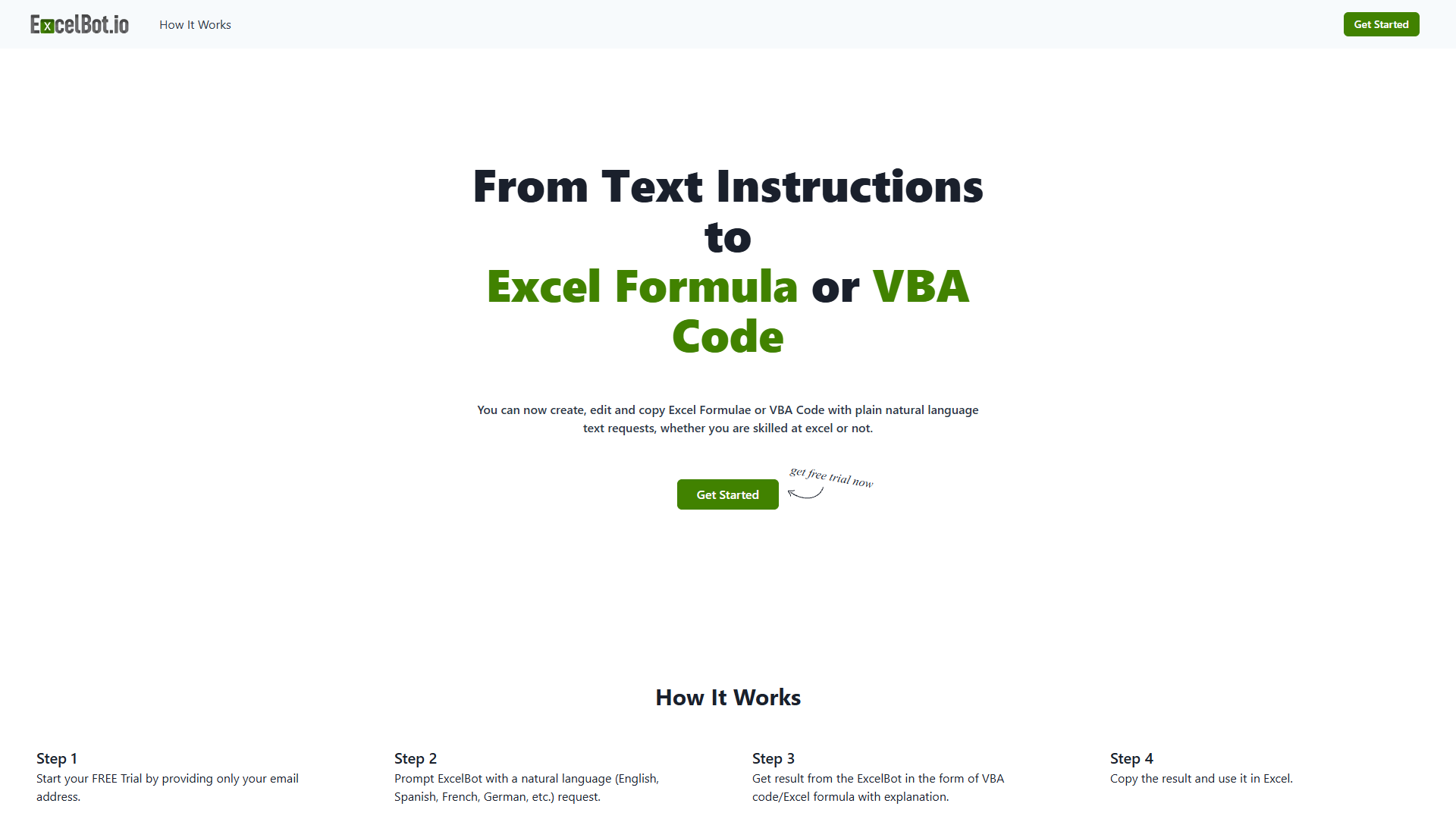 Screenshot for ExcelBot