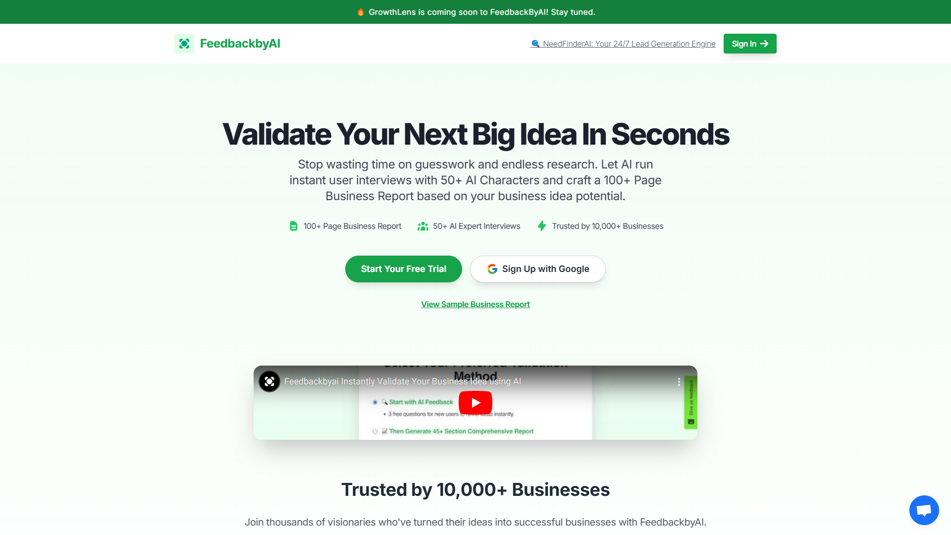 Screenshot for FeedbackbyAI