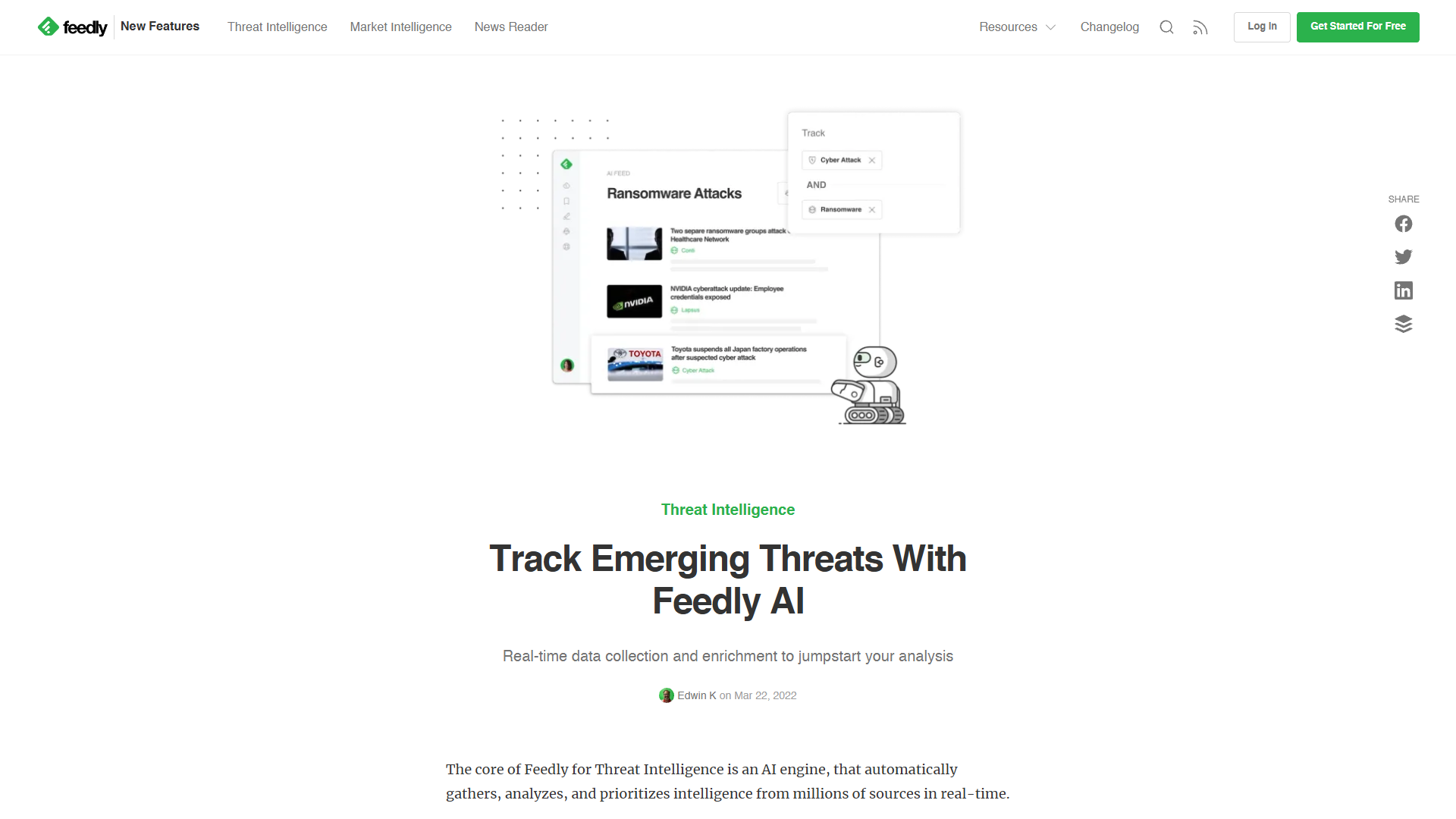 Screenshot for Feedly