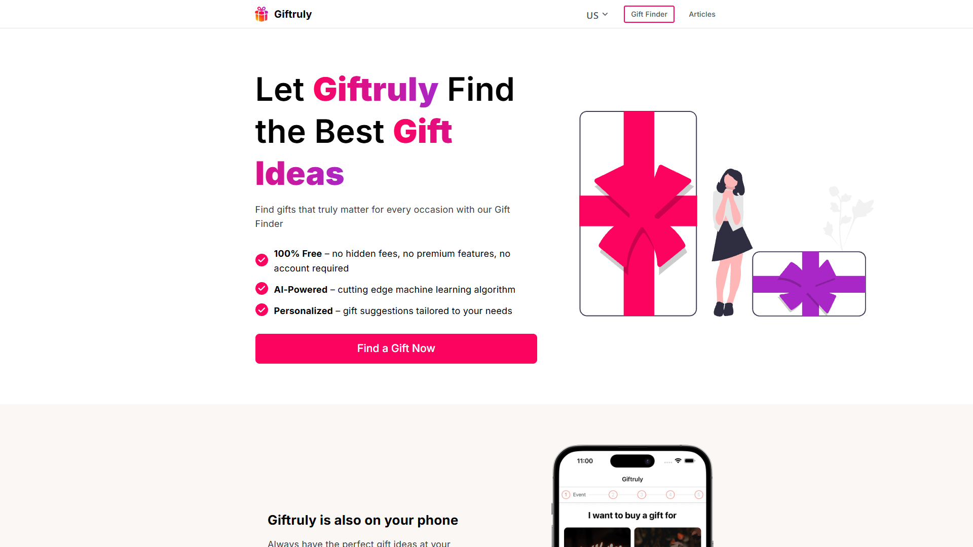 Screenshot for Giftruly