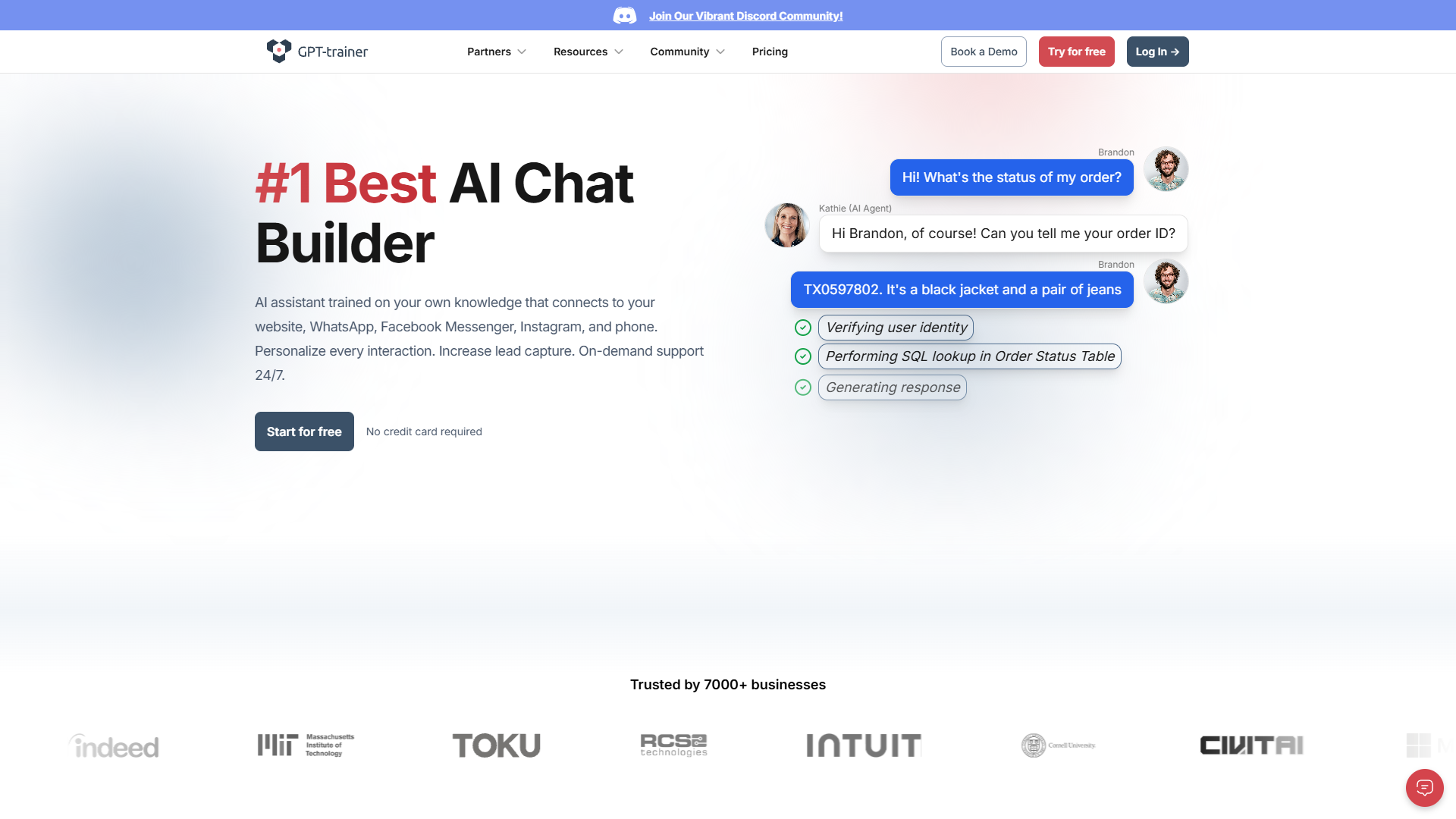 Screenshot for GPT-trainer