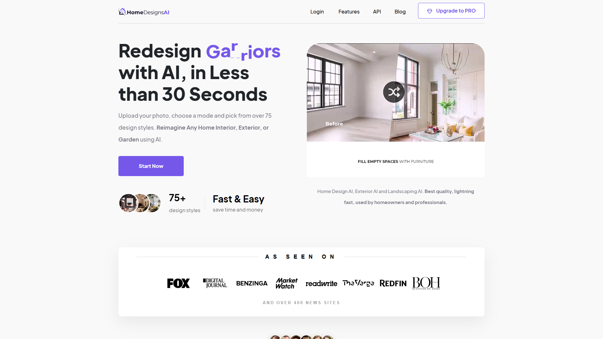 Screenshot for HomeDesignsAI
