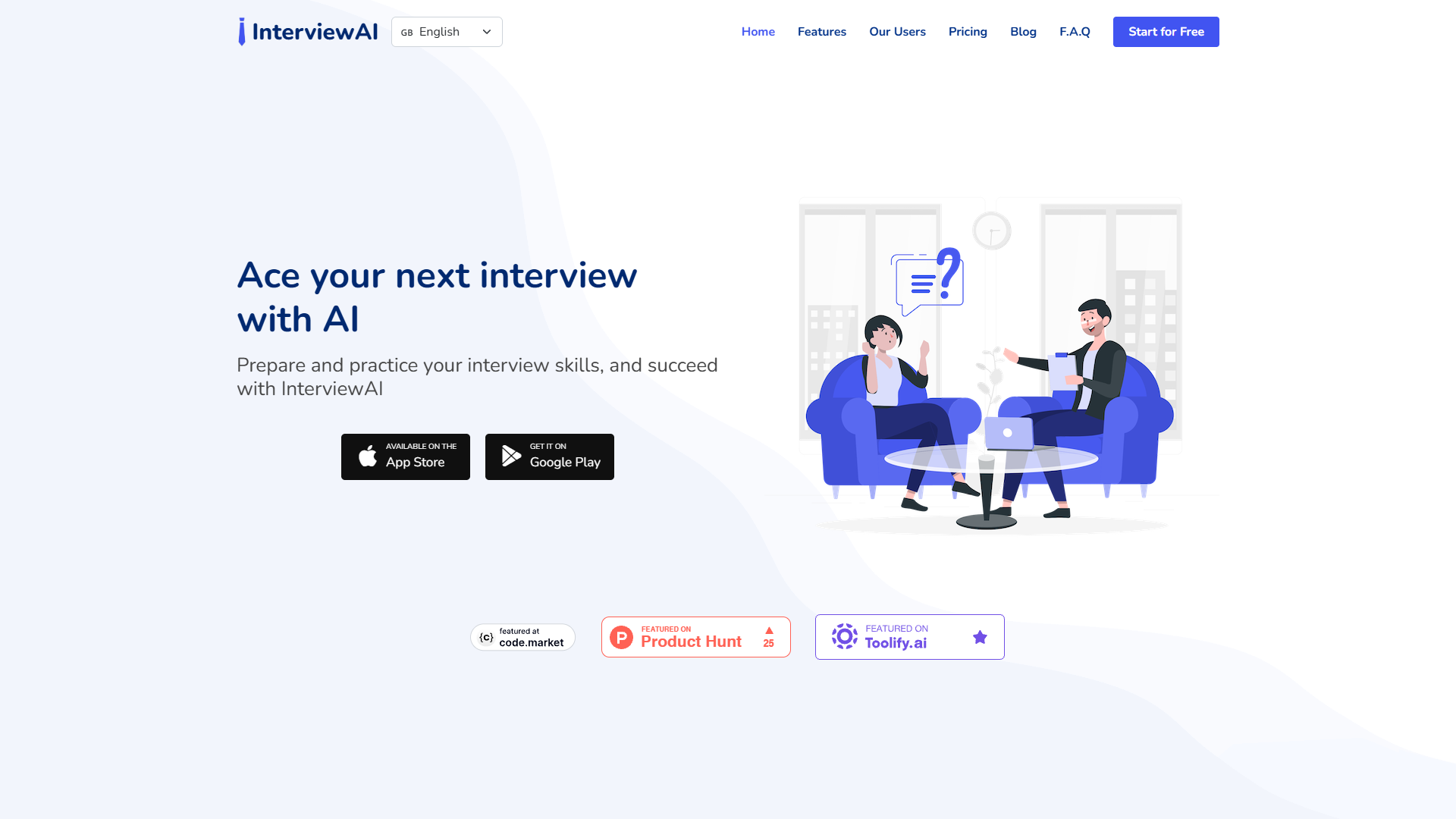 Screenshot for InterviewAI