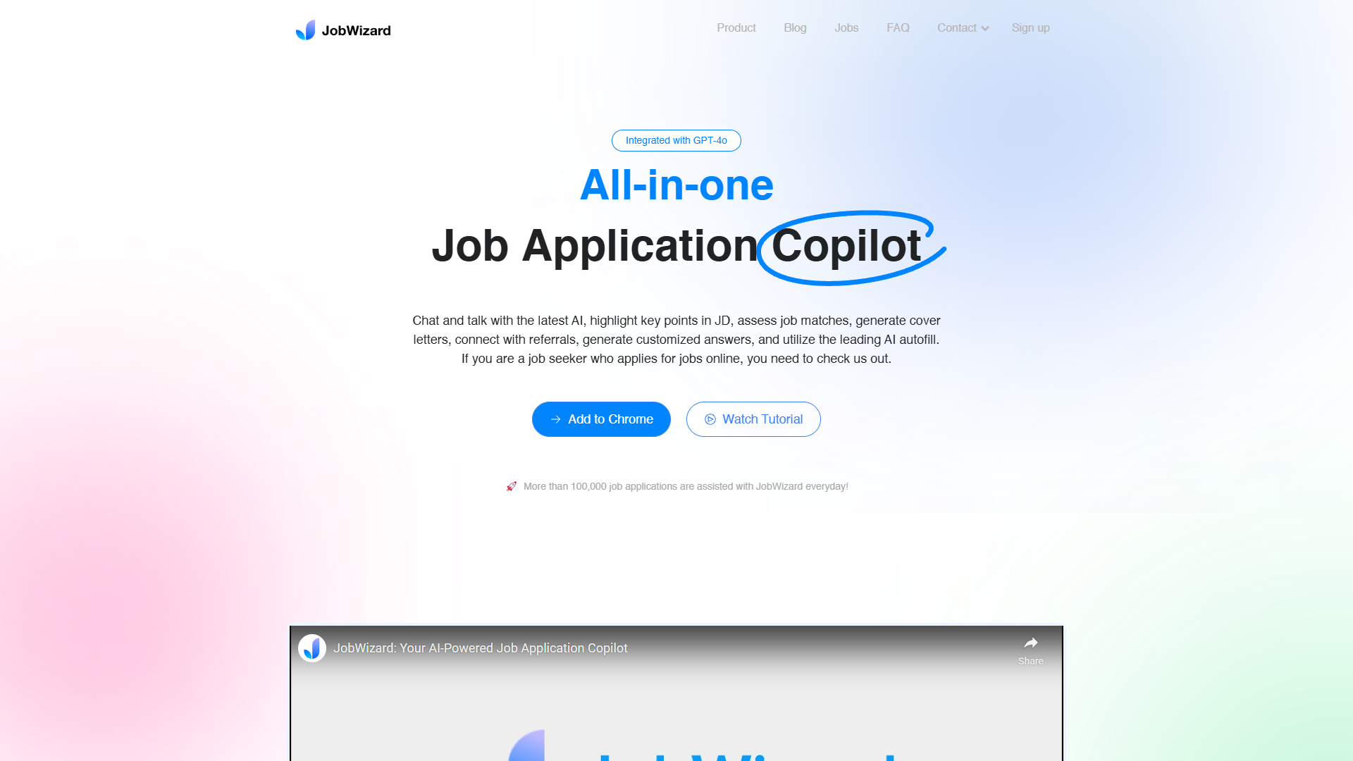Screenshot for JobWizard