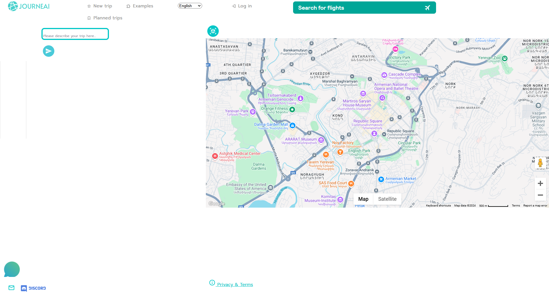 Screenshot for JourneAI