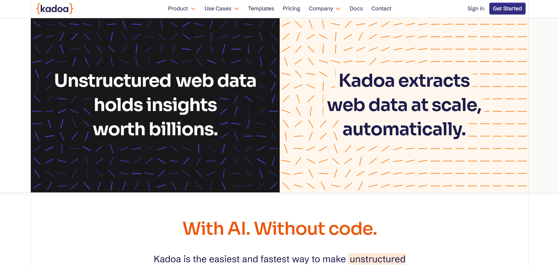 Screenshot for Kadoa