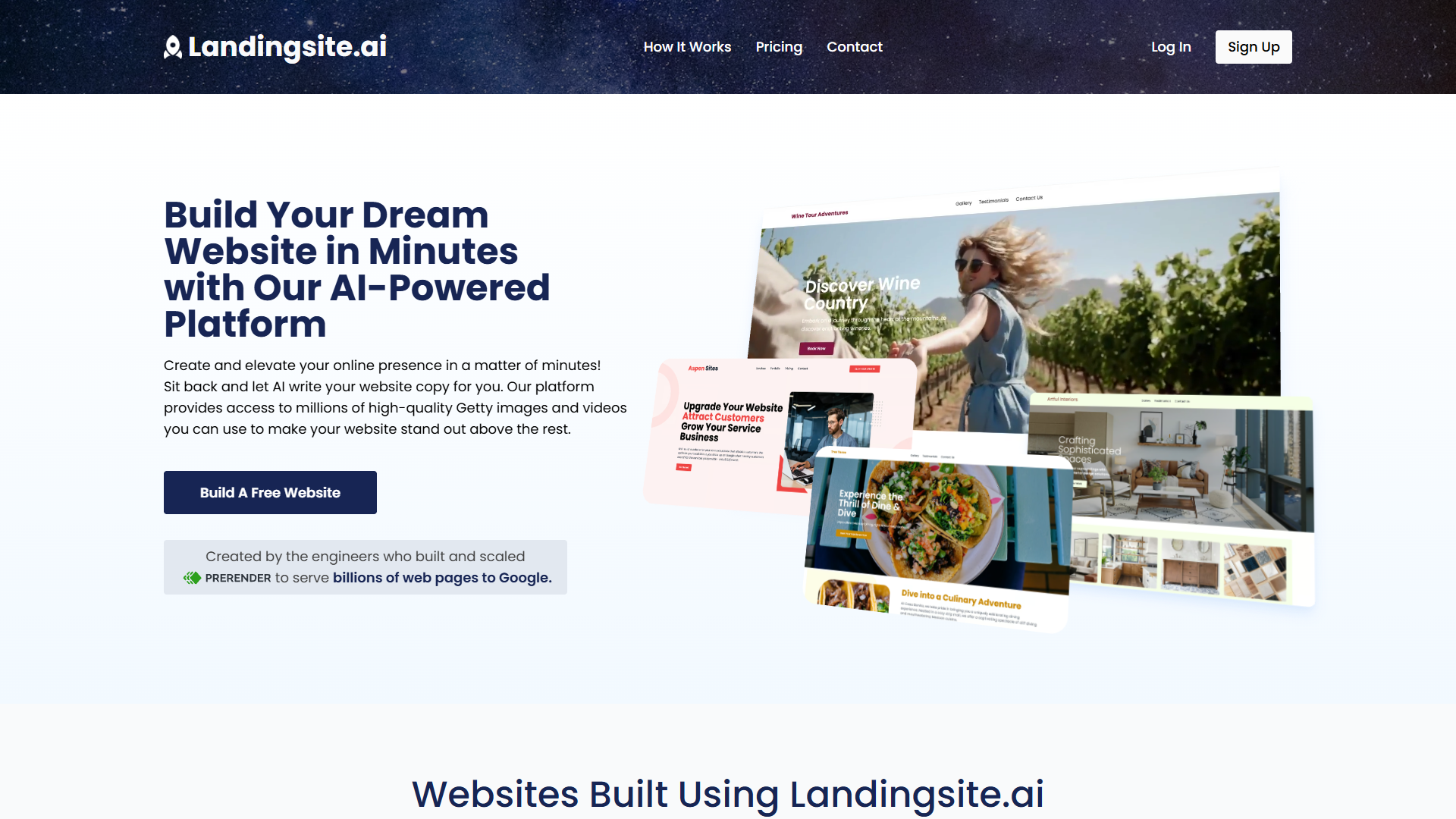 Screenshot for Landingsite.ai