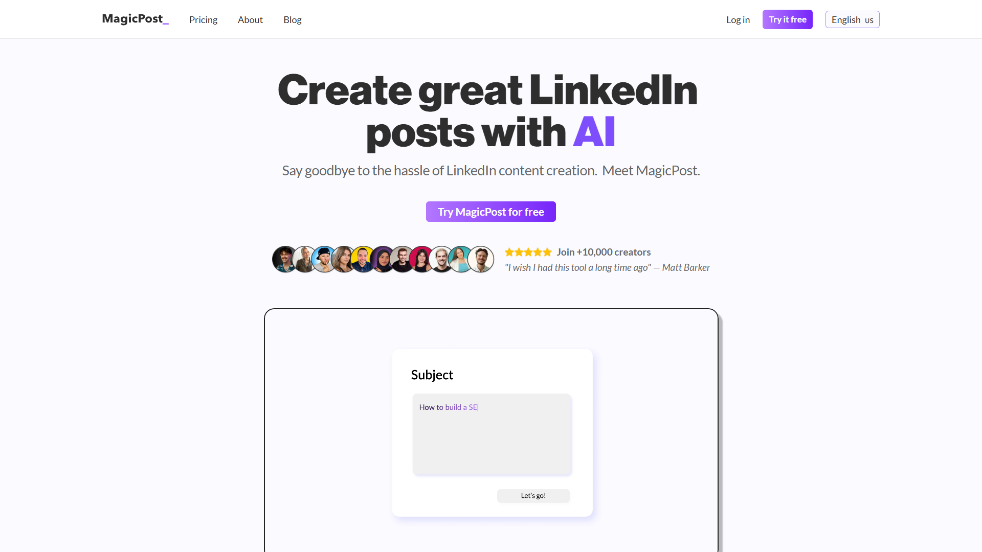 Screenshot for MagicPost