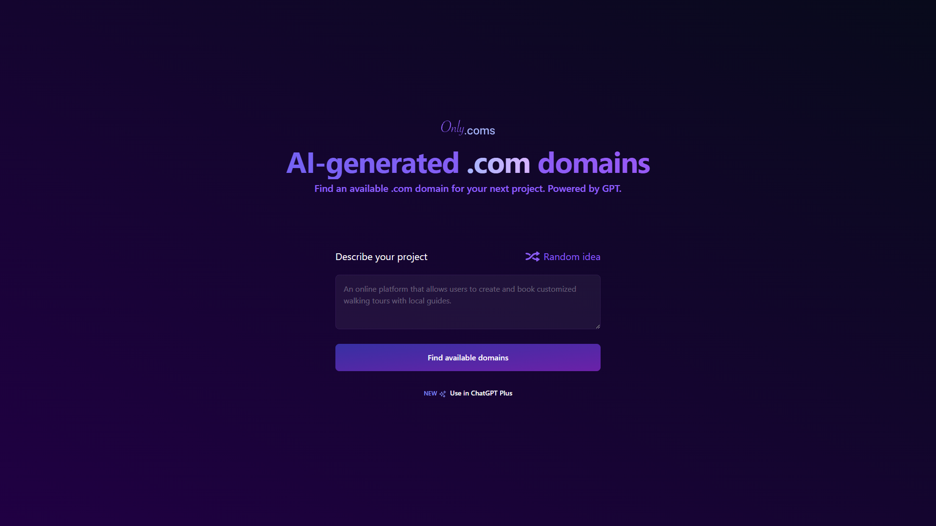 Screenshot for OnlyComs