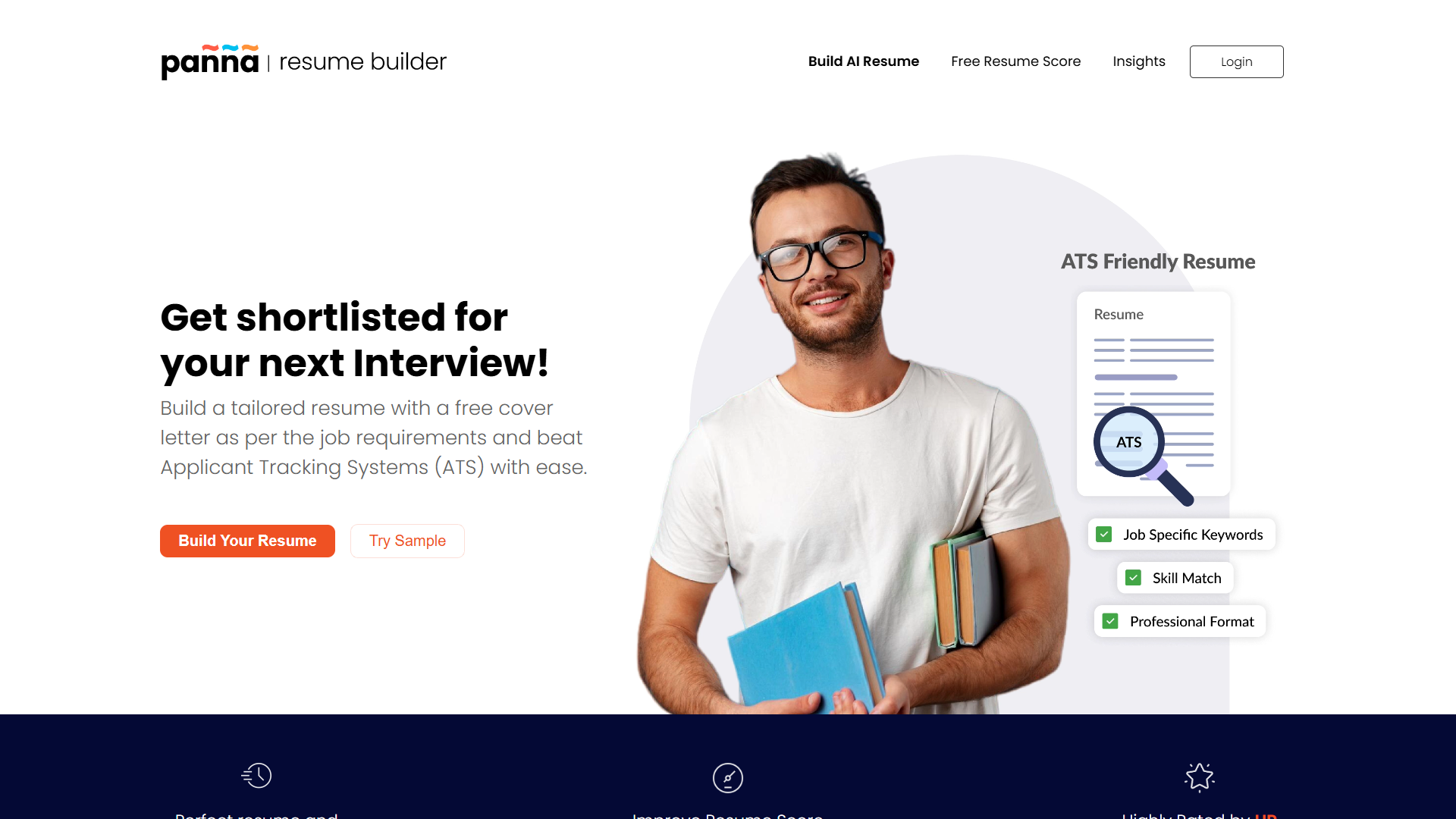 Screenshot for Panna AI Resume Builder