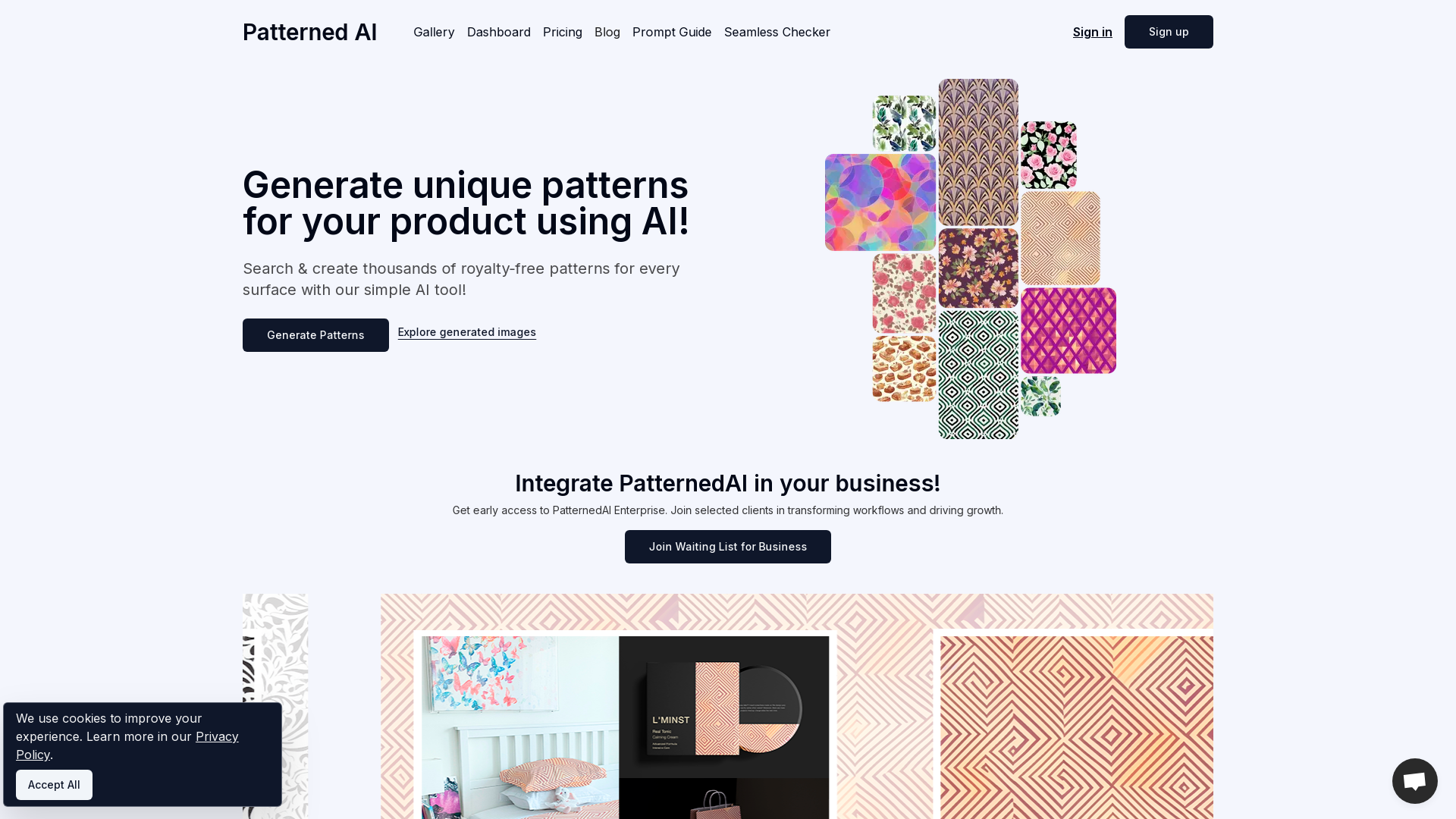 Screenshot for PatternedAI