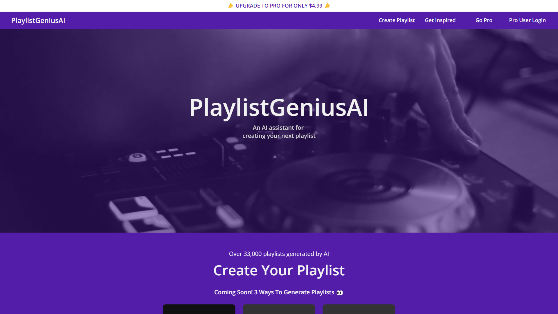 Screenshot for PlaylistGeniusAI