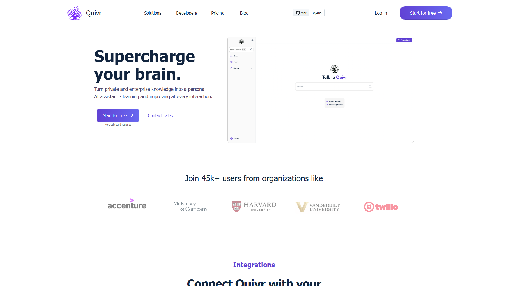 Screenshot for Quivr