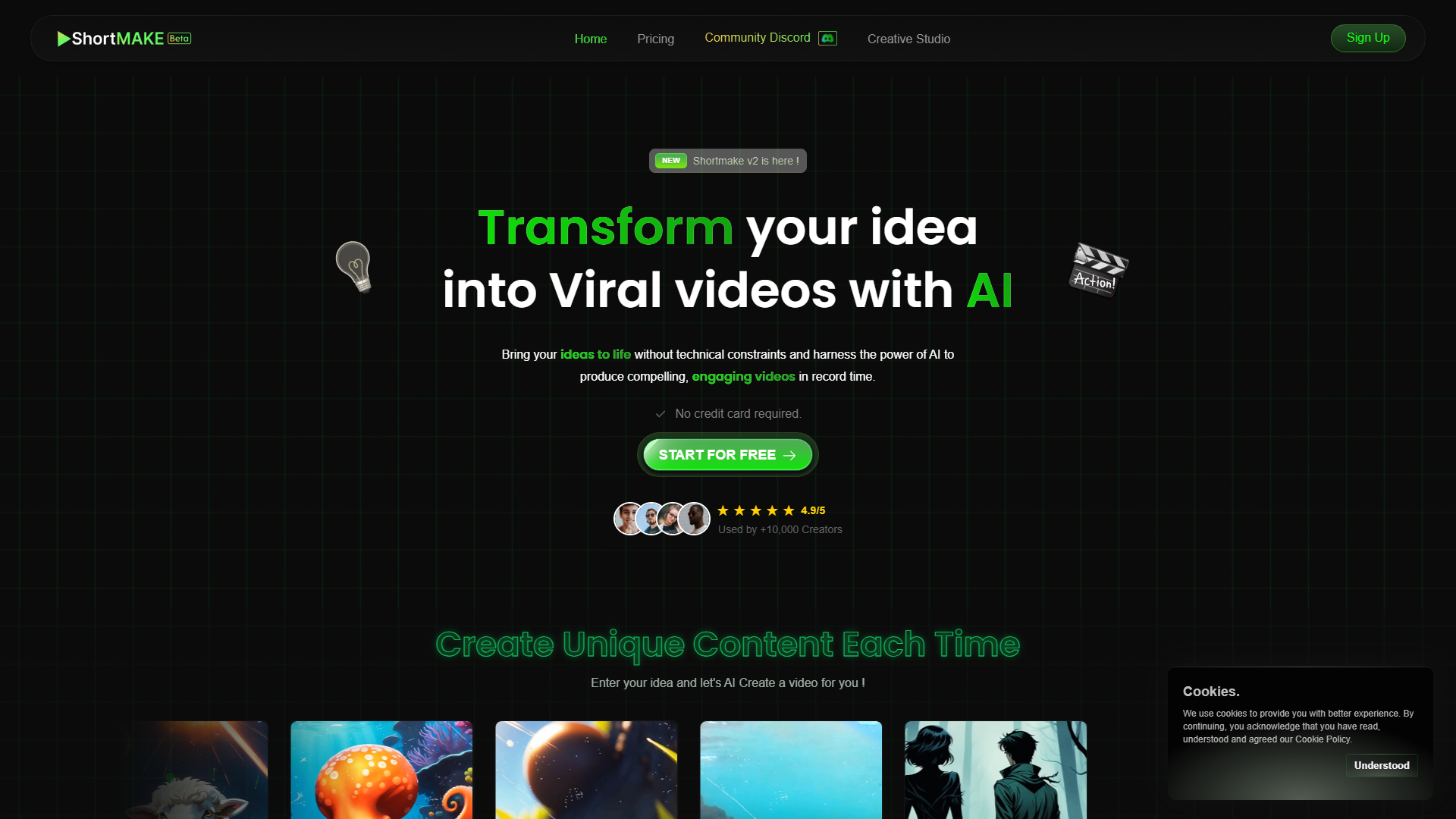 Screenshot for ShortMake