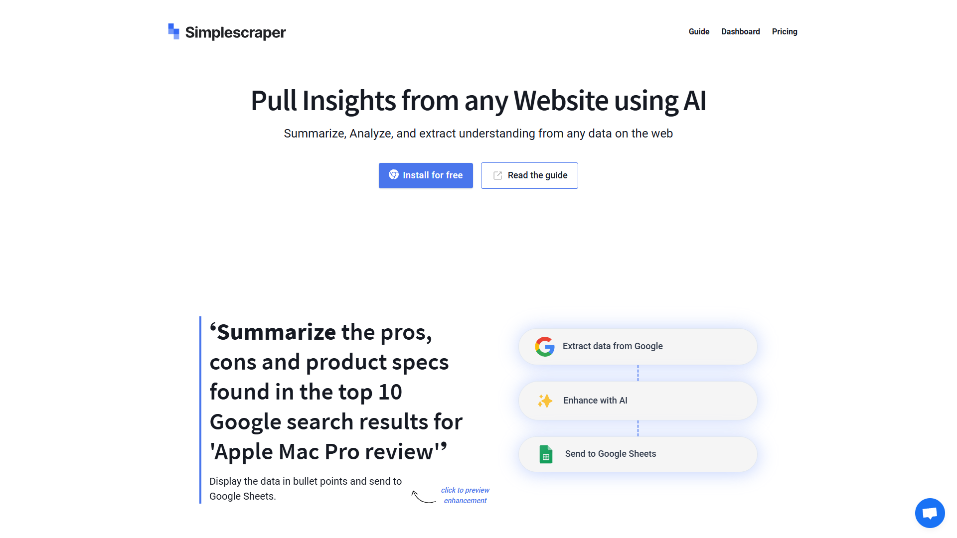 Screenshot for Simplescraper