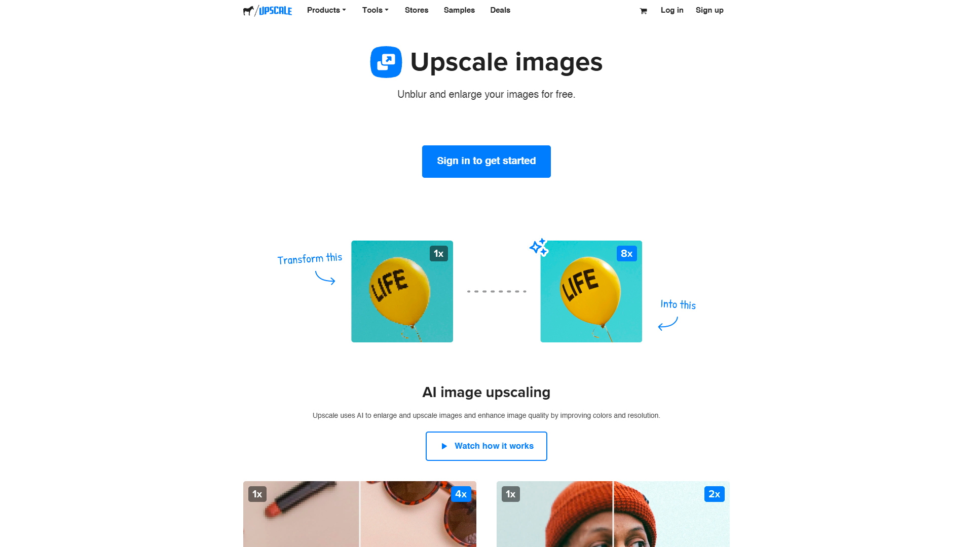 Screenshot for Upscale By Sticker Mule