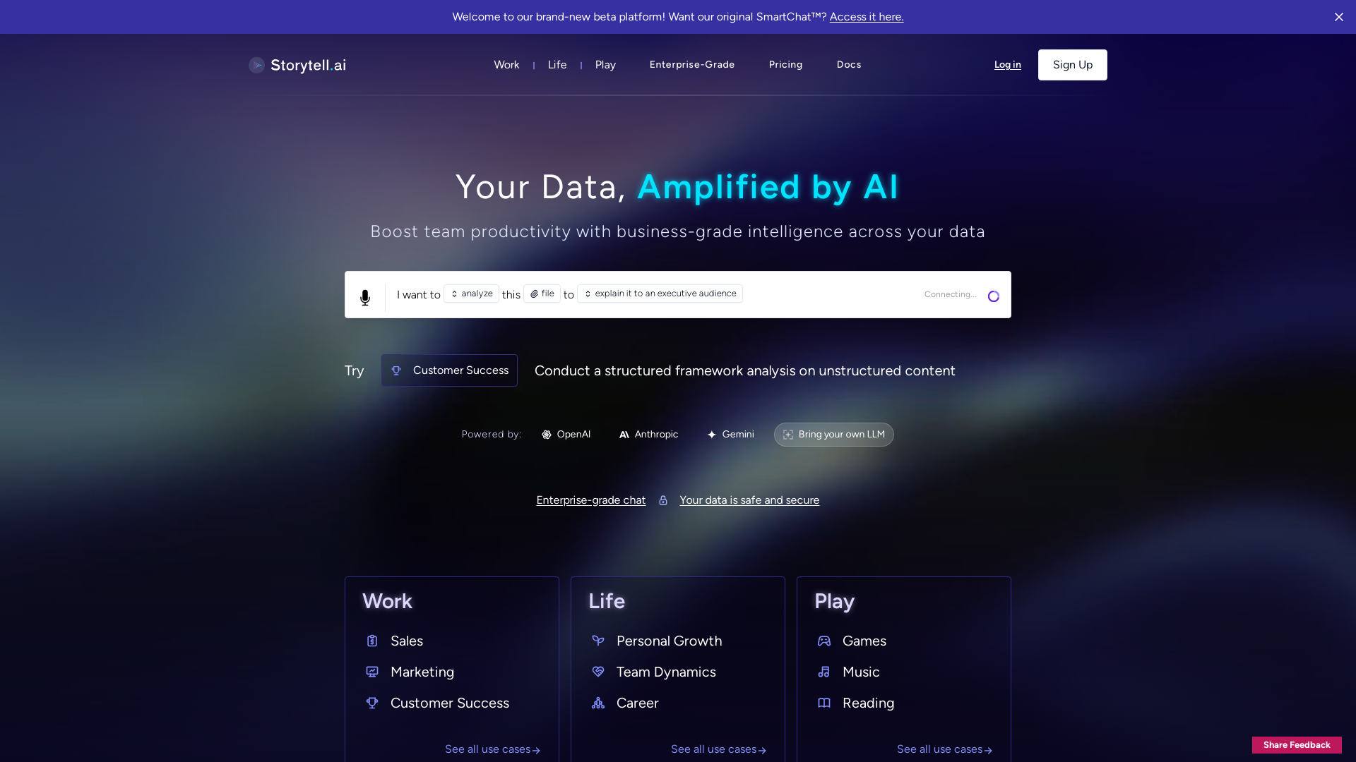 Screenshot for Storytell.ai