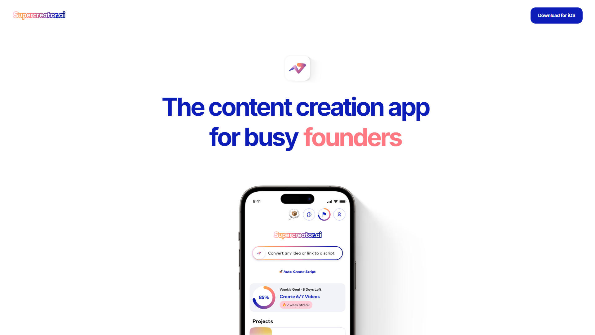 Screenshot for Supercreator.ai
