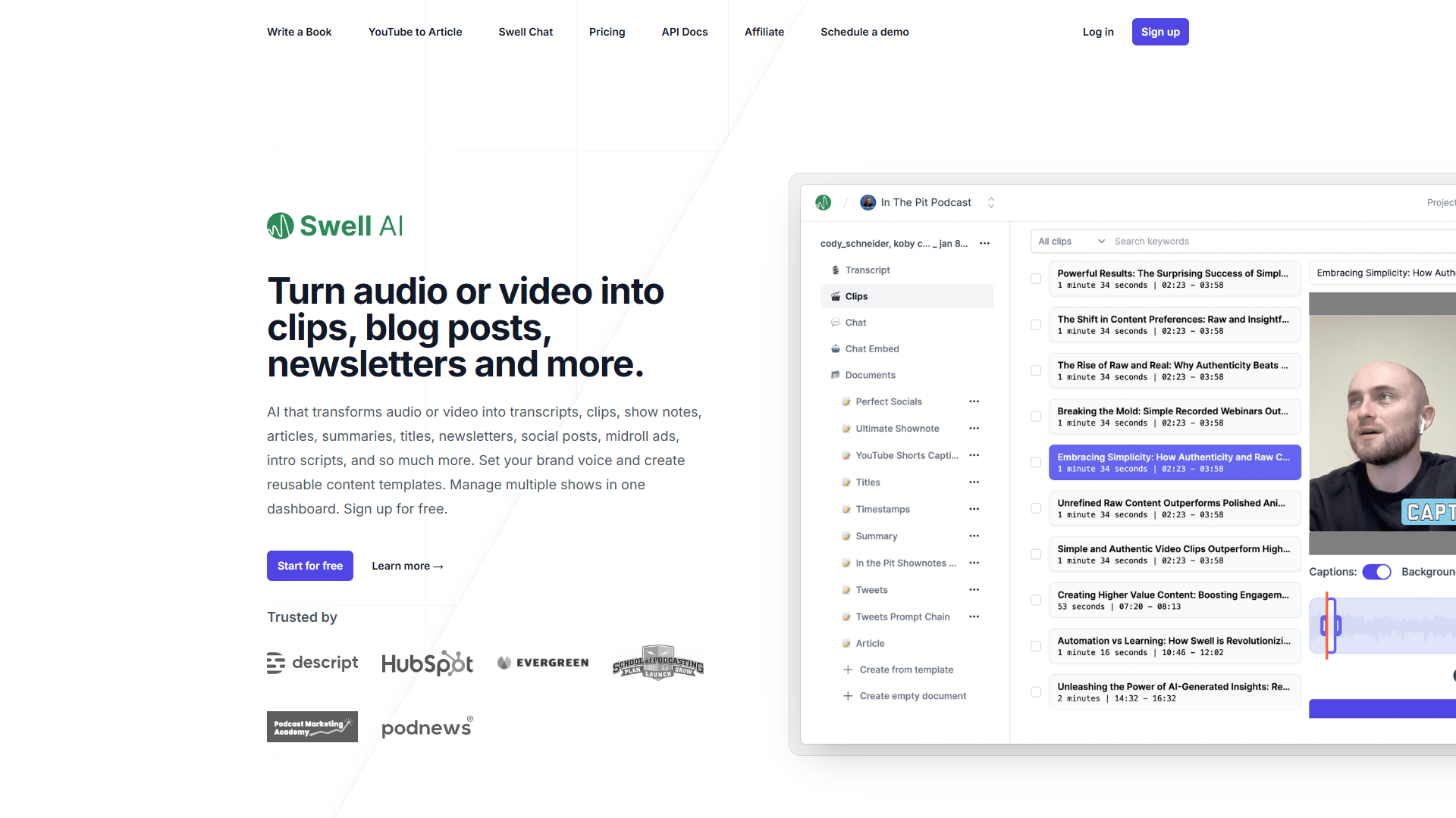 Screenshot for Swell AI