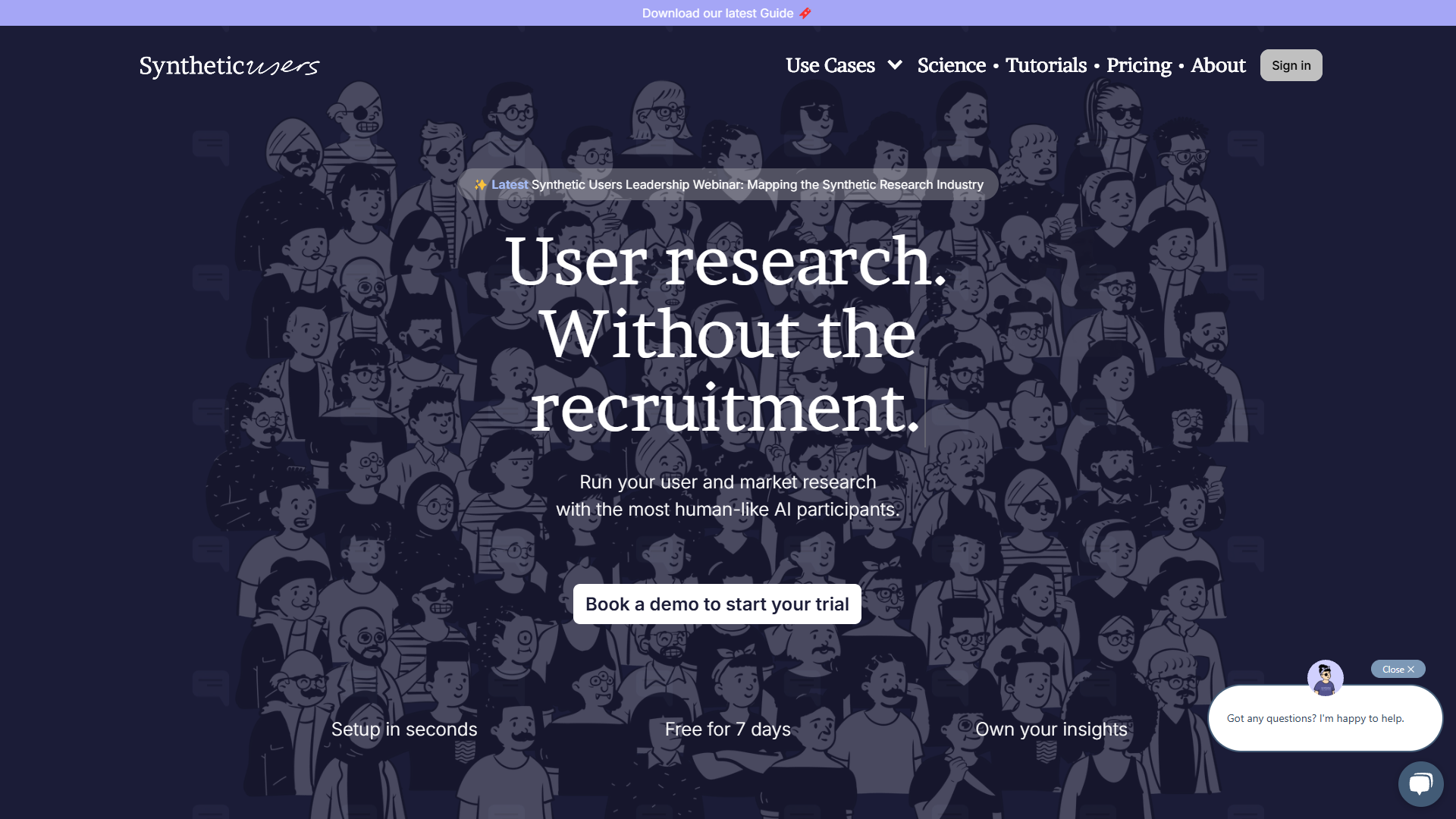 Screenshot for Synthetic Users