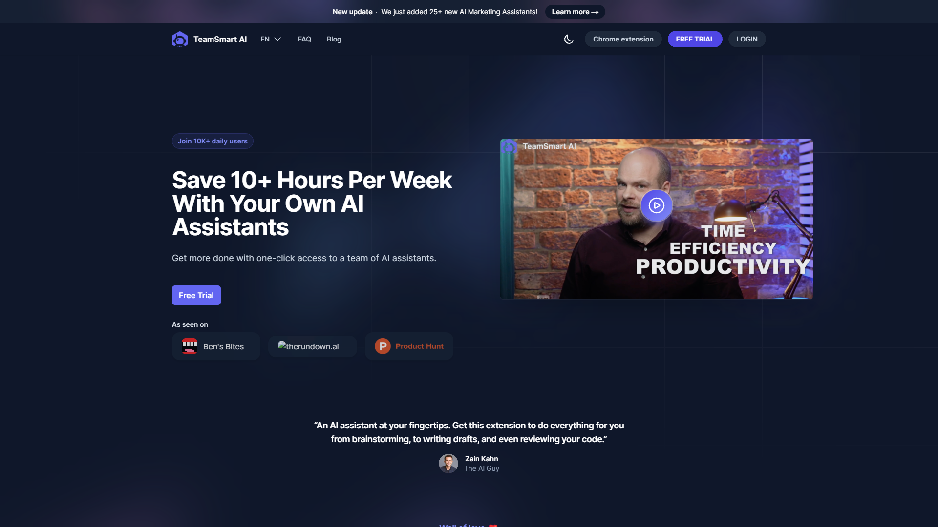 Screenshot for TeamSmart AI