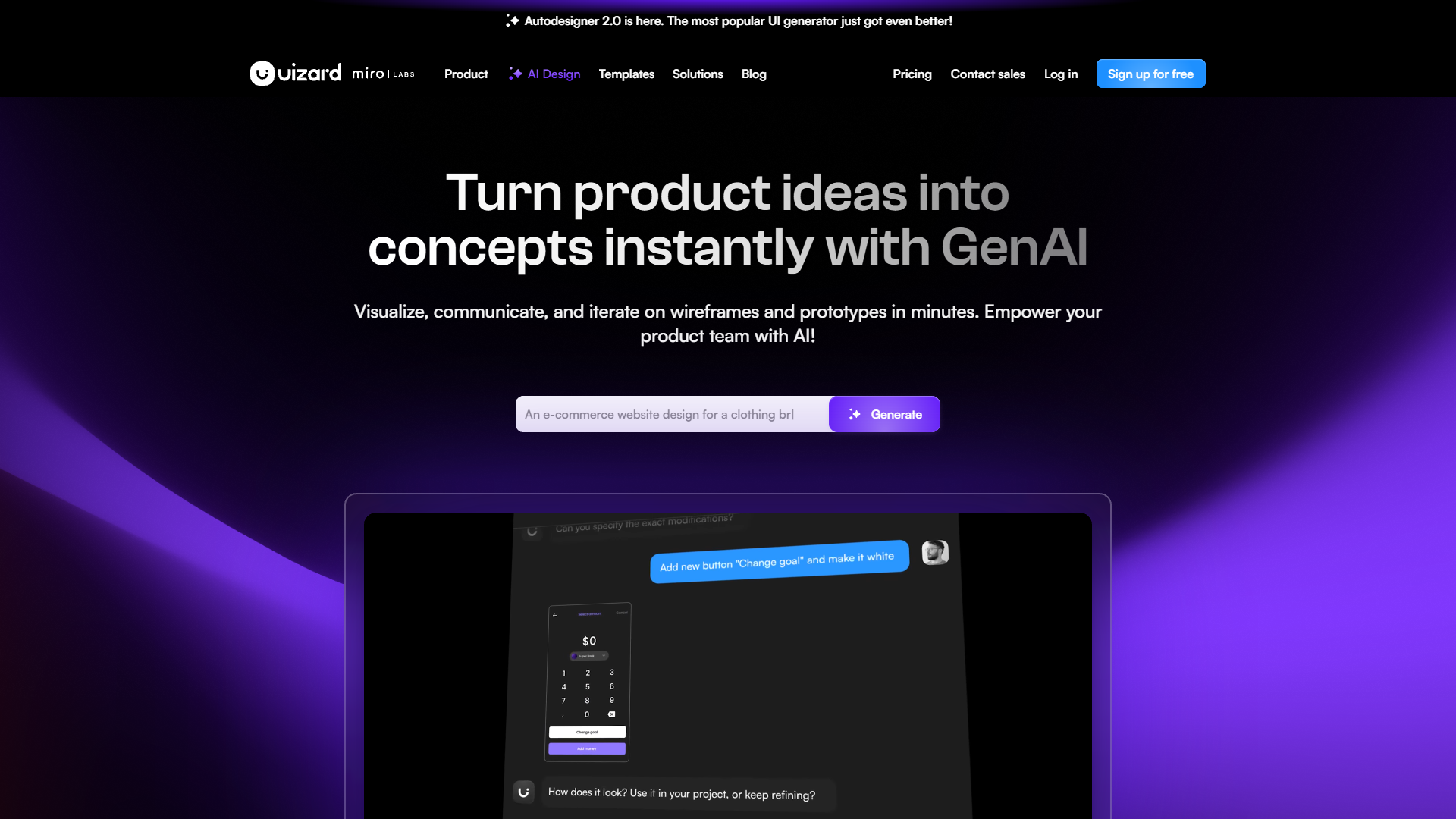 Screenshot for Uizard