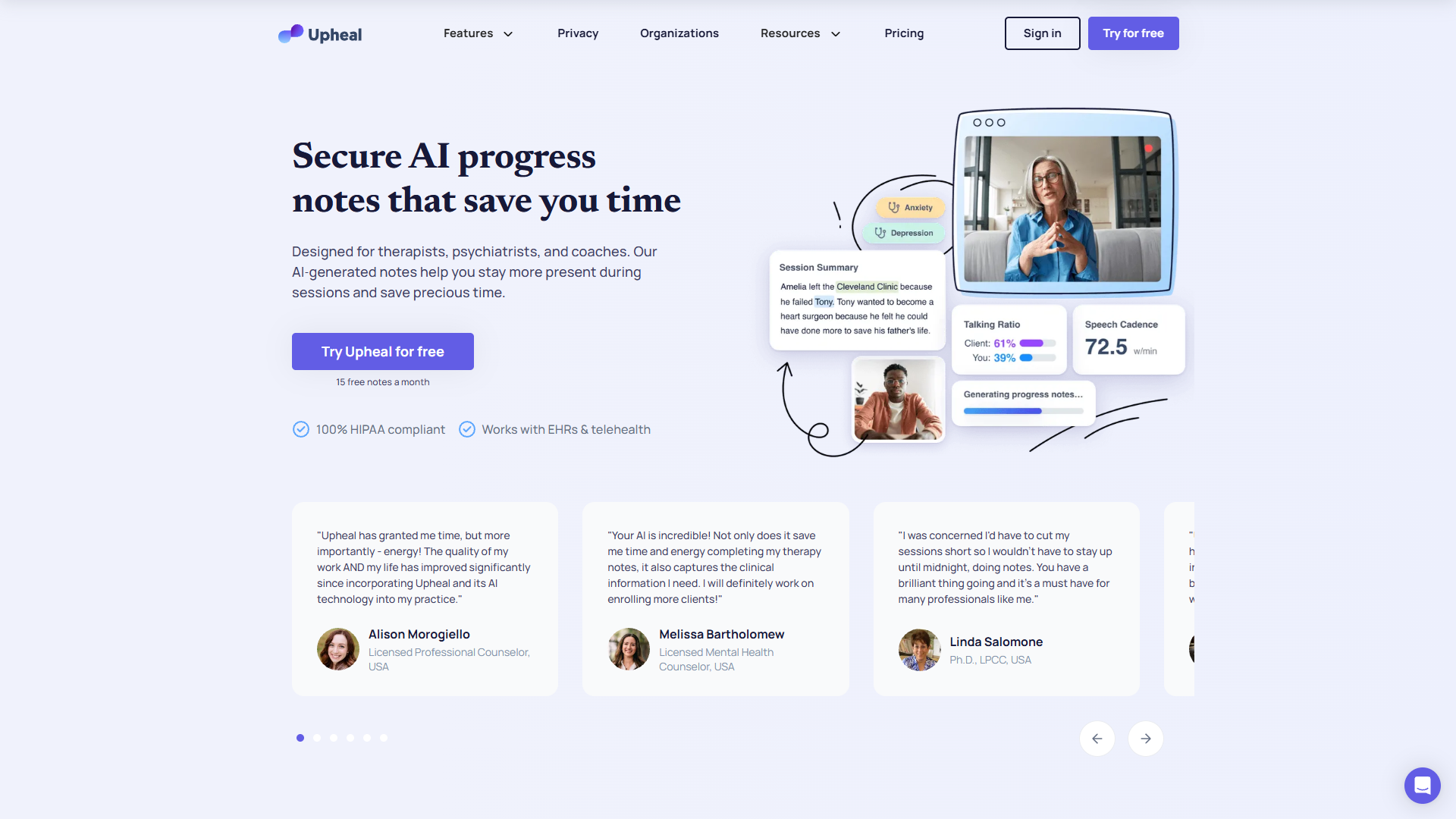 Screenshot for Upheal
