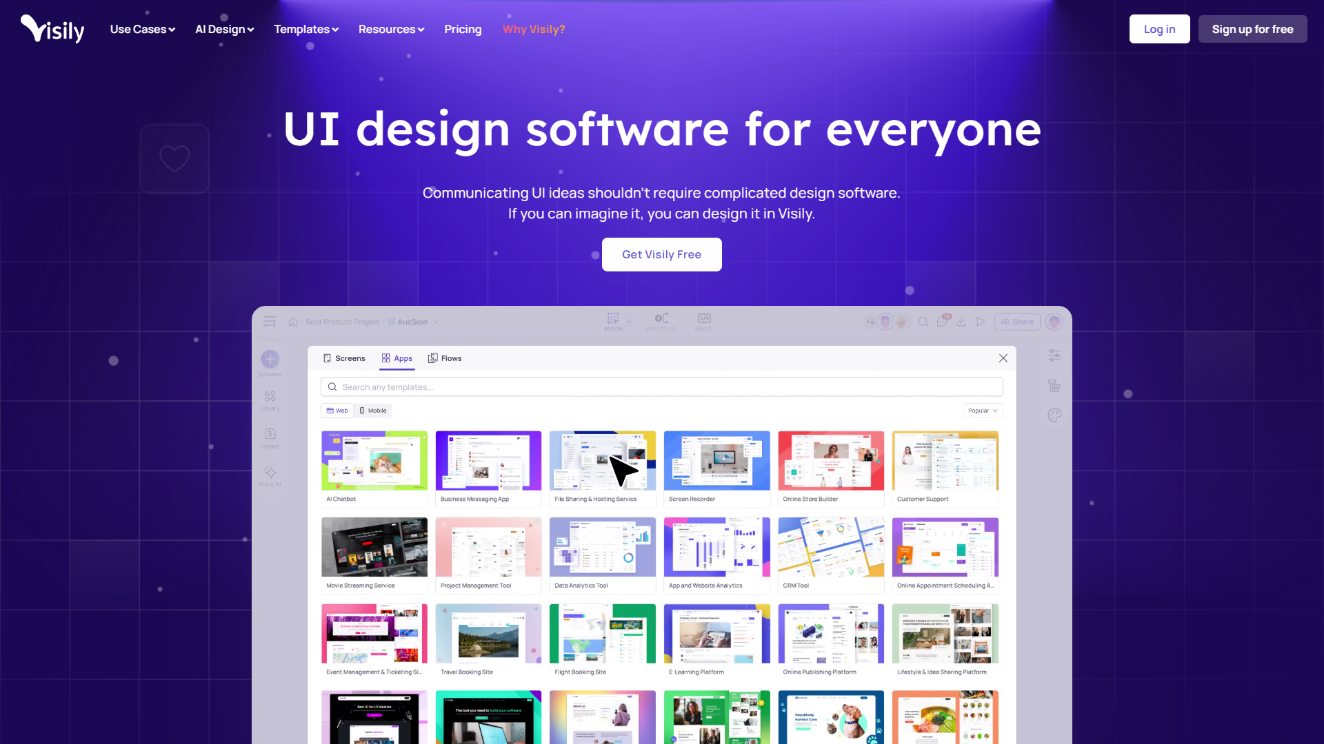 Screenshot for Visily