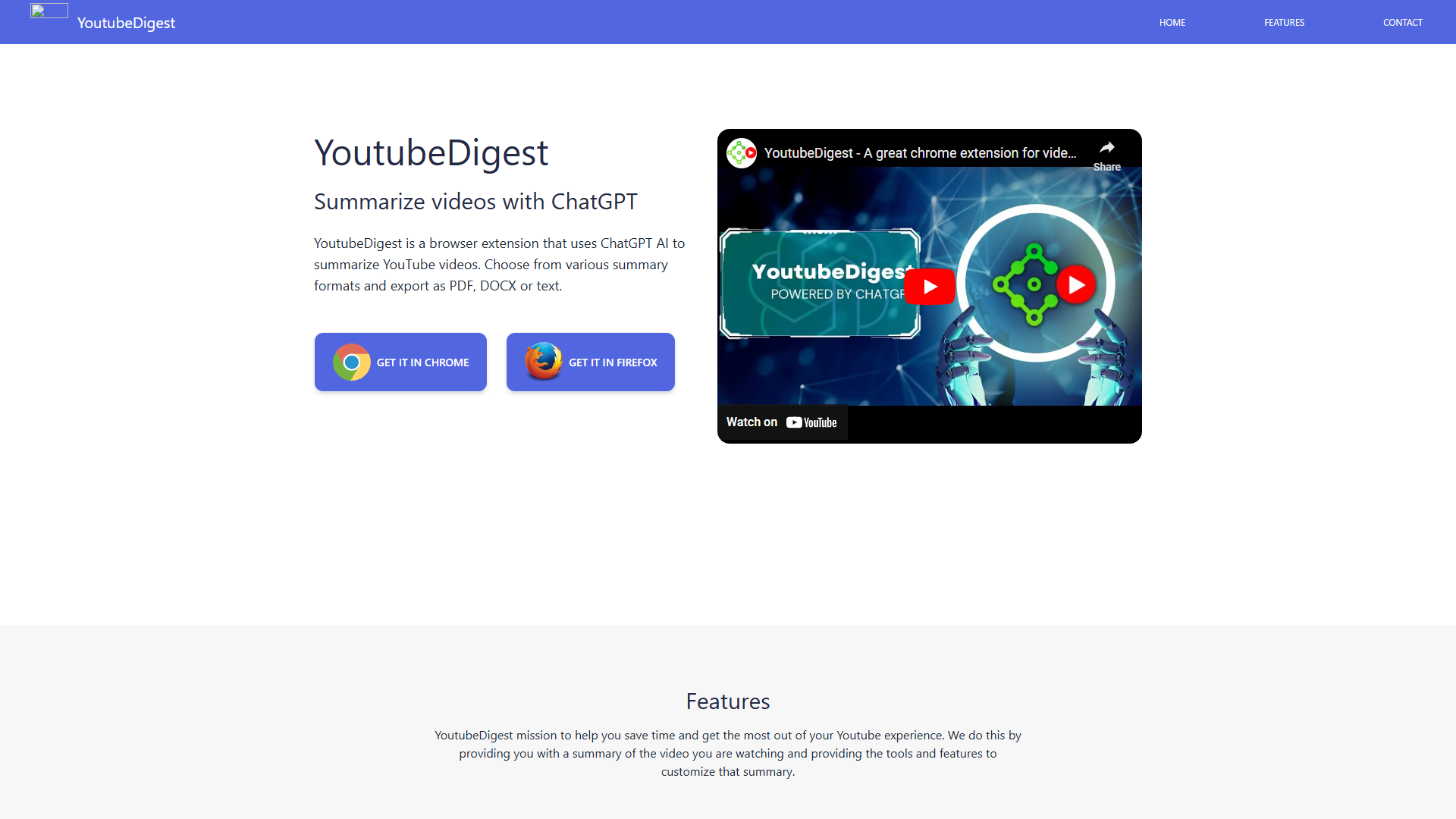 Screenshot for YoutubeDigest